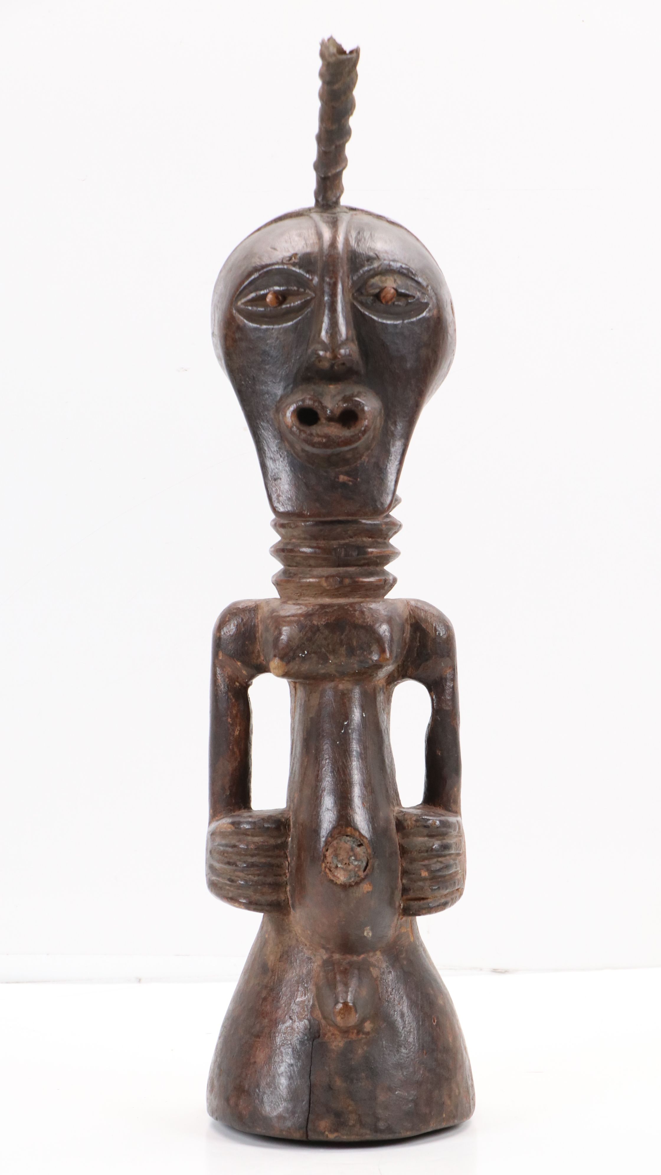Central African Songye Nkisi Carved Wood Fetish Power Figure
