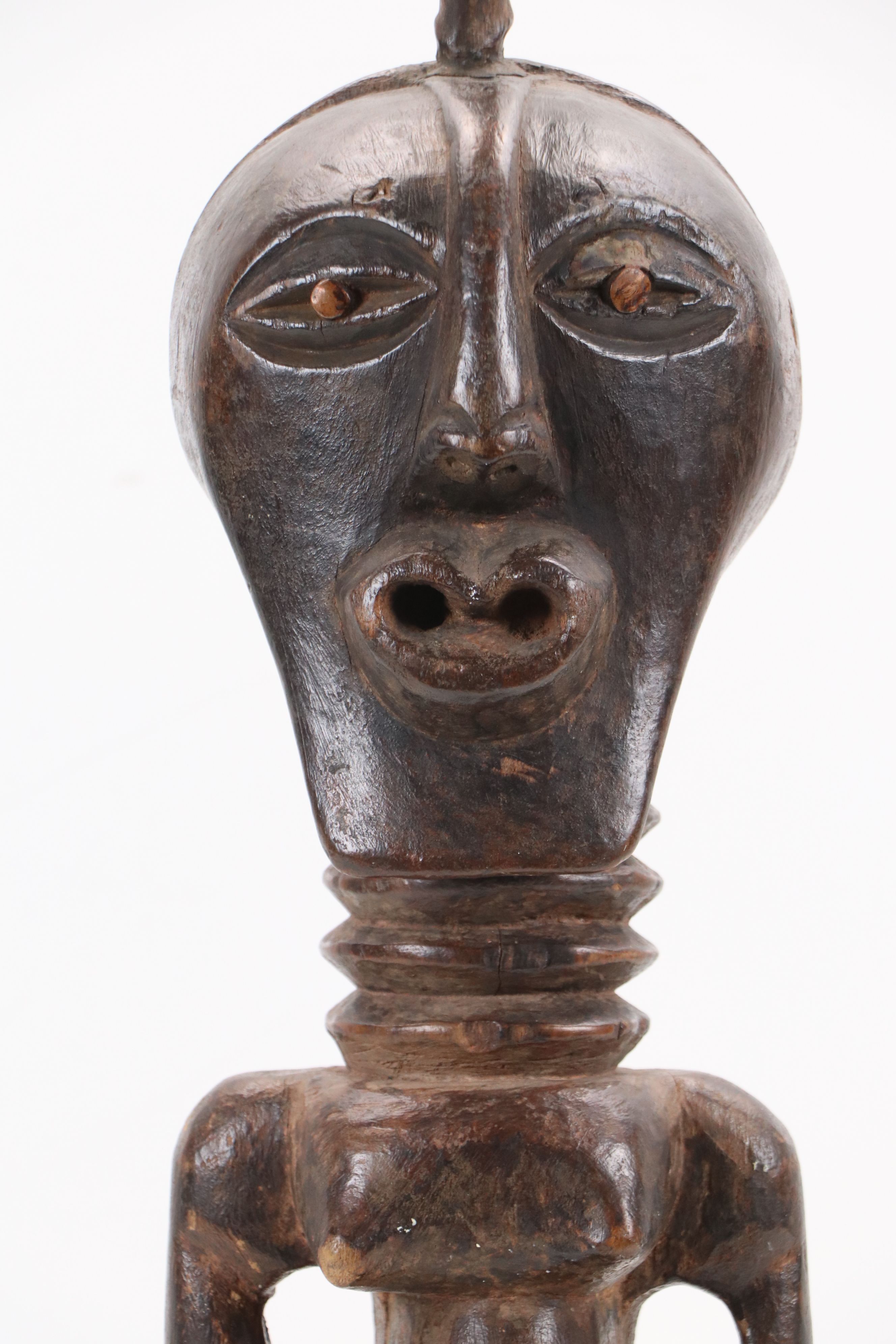 Central African Songye Nkisi Carved Wood Fetish Power Figure