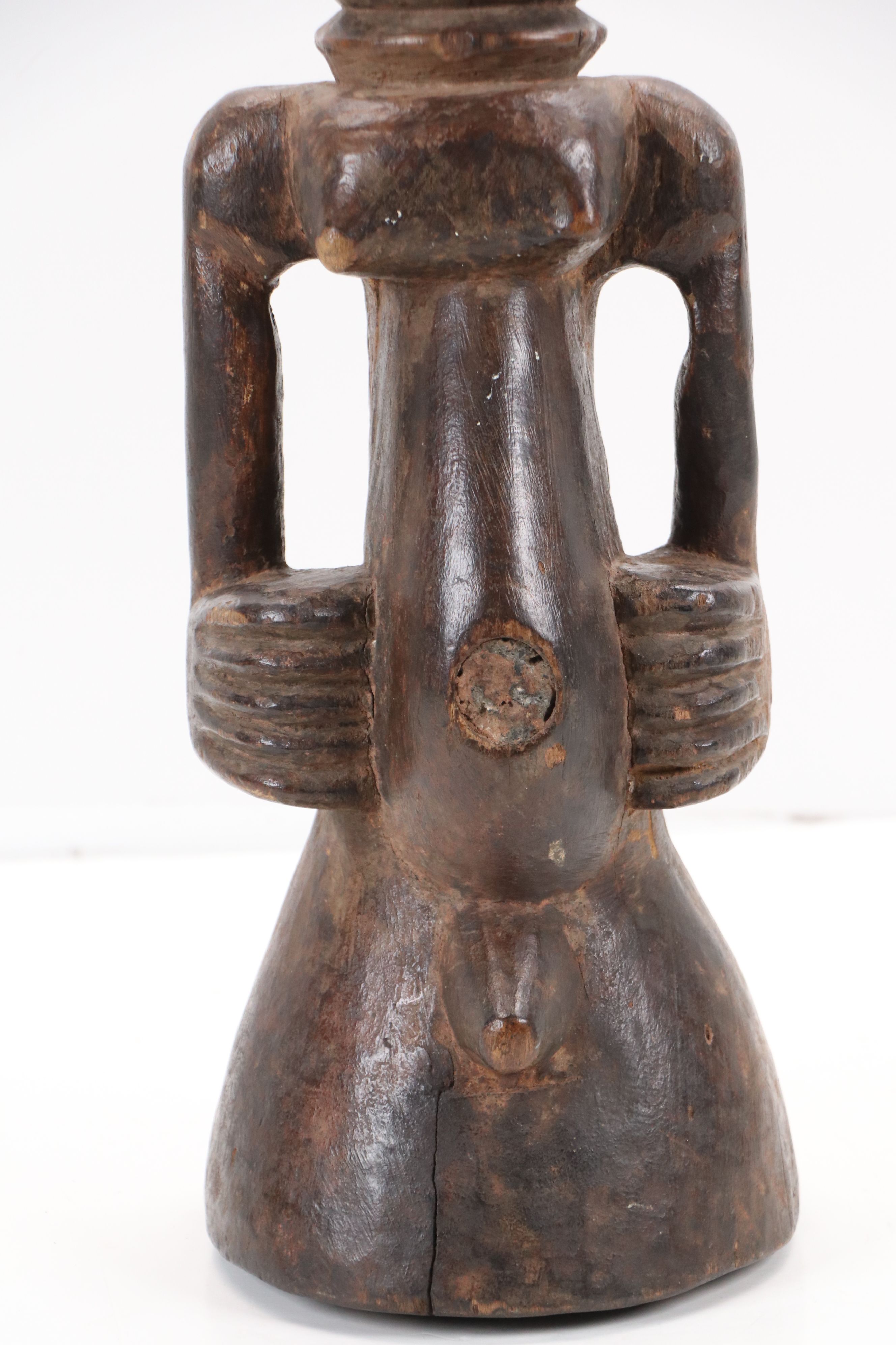 Central African Songye Nkisi Carved Wood Fetish Power Figure