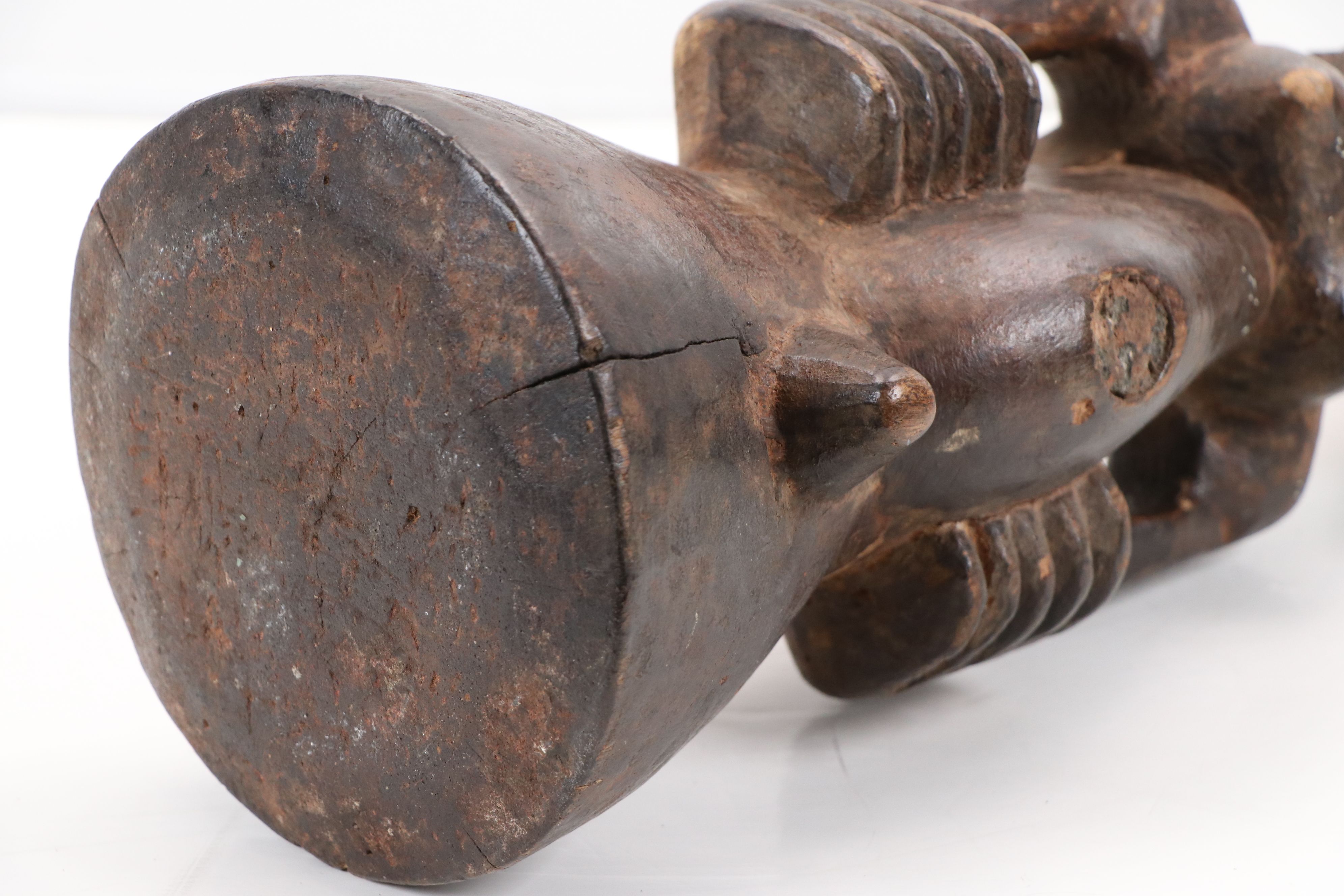 Central African Songye Nkisi Carved Wood Fetish Power Figure