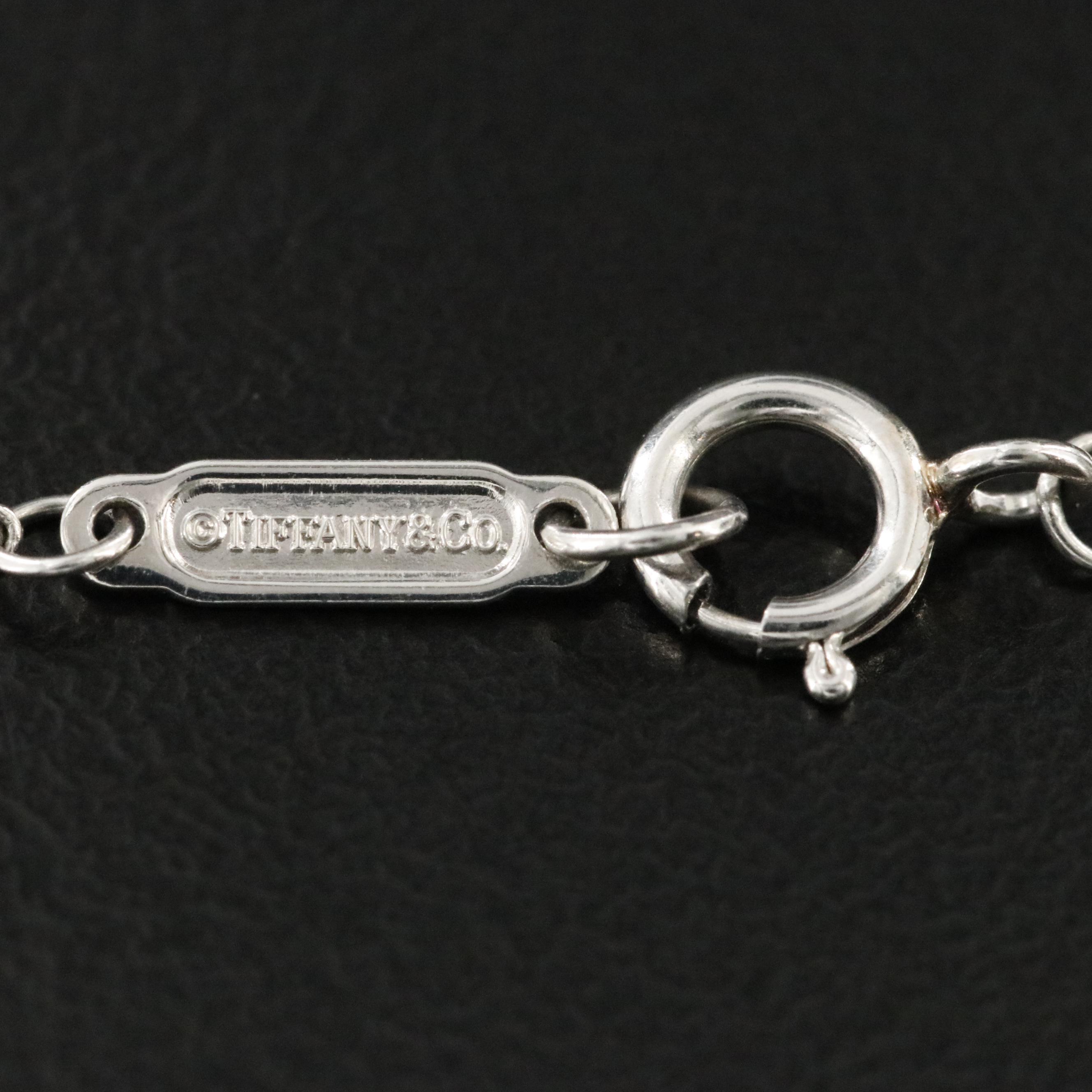 Tiffany & Co. Soleste Platinum Pink Sapphire and Diamond Necklace