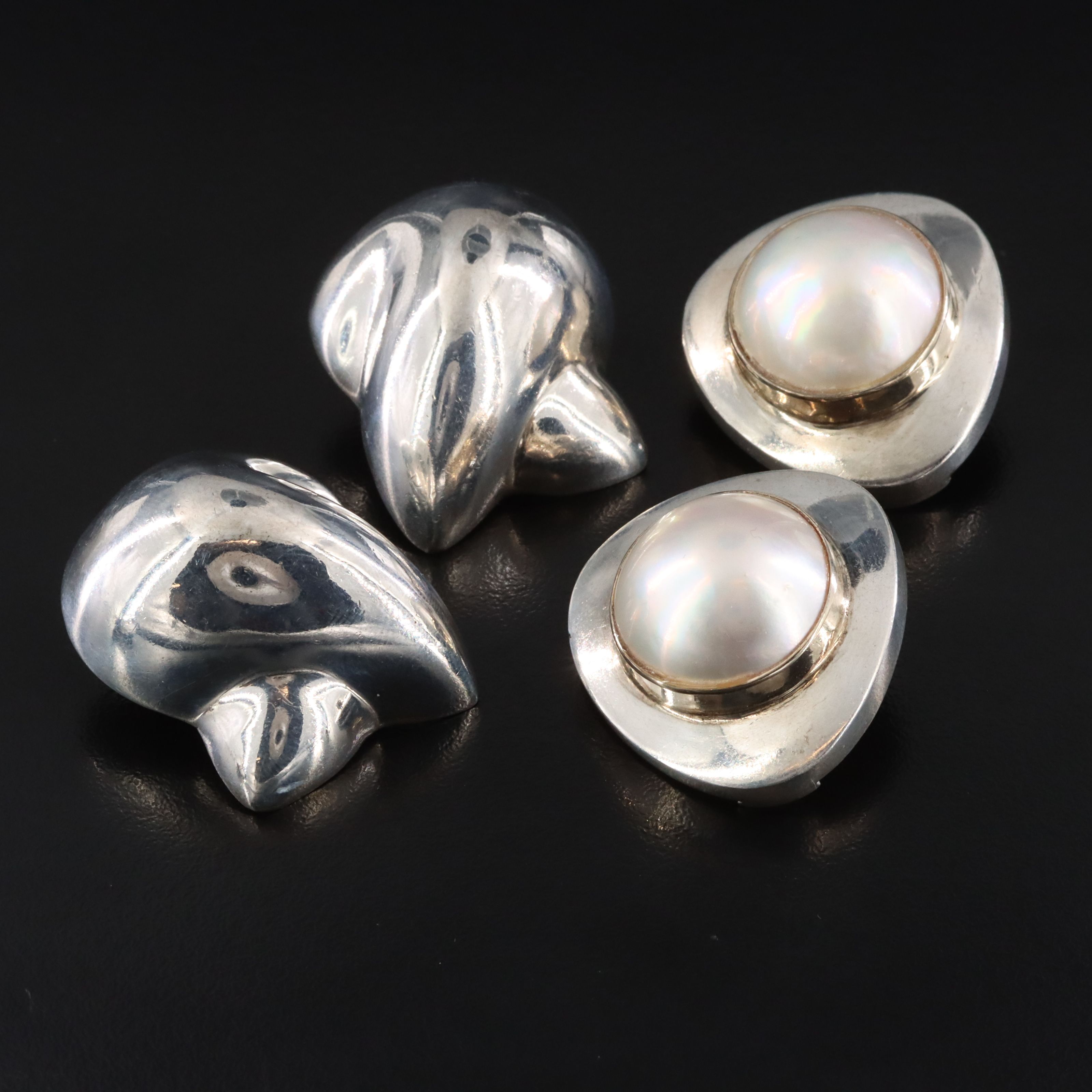 Patricia Von Musulin & Mabé Pearl Sterling Earrings with Kai-Yin Lo Ring