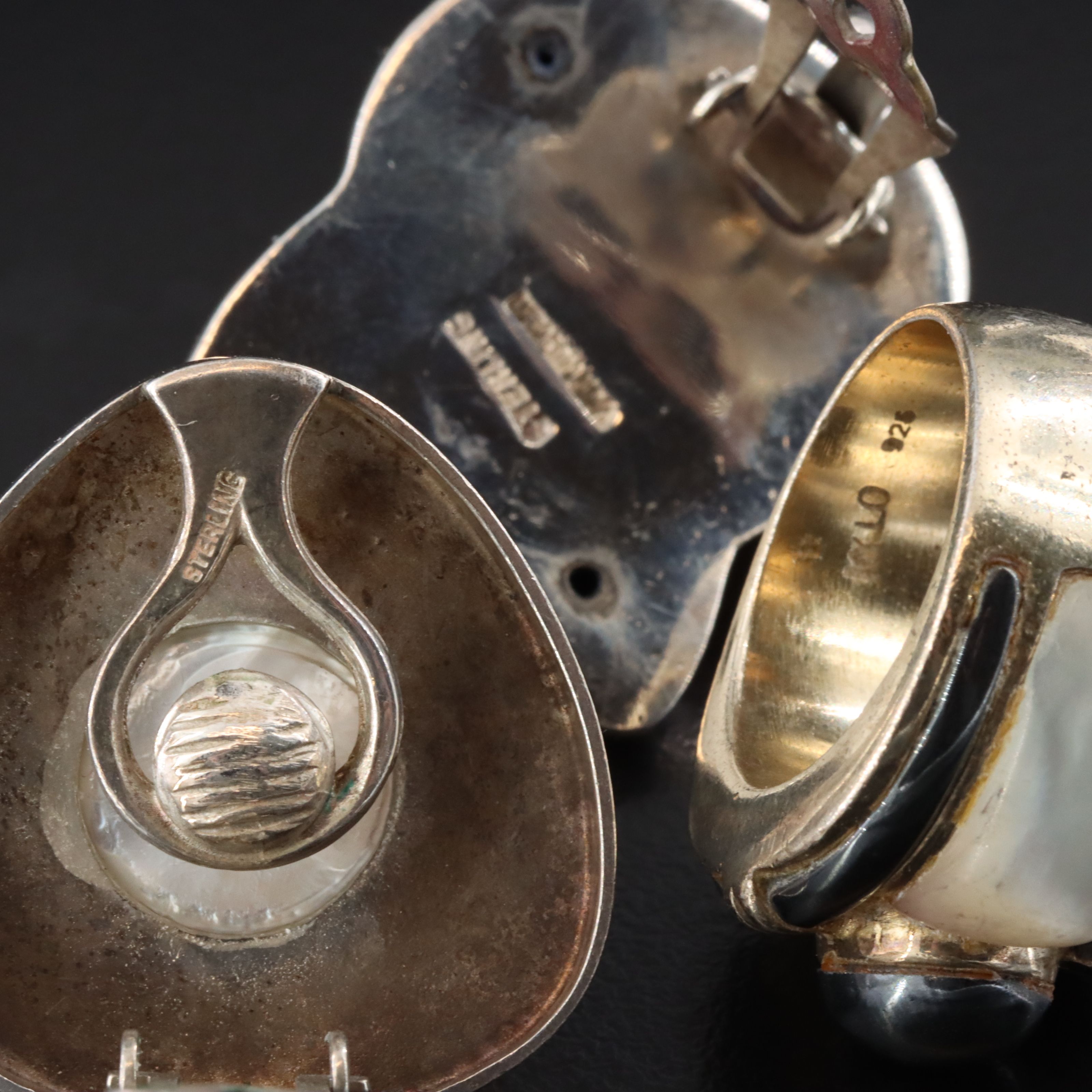 Patricia Von Musulin & Mabé Pearl Sterling Earrings with Kai-Yin Lo Ring