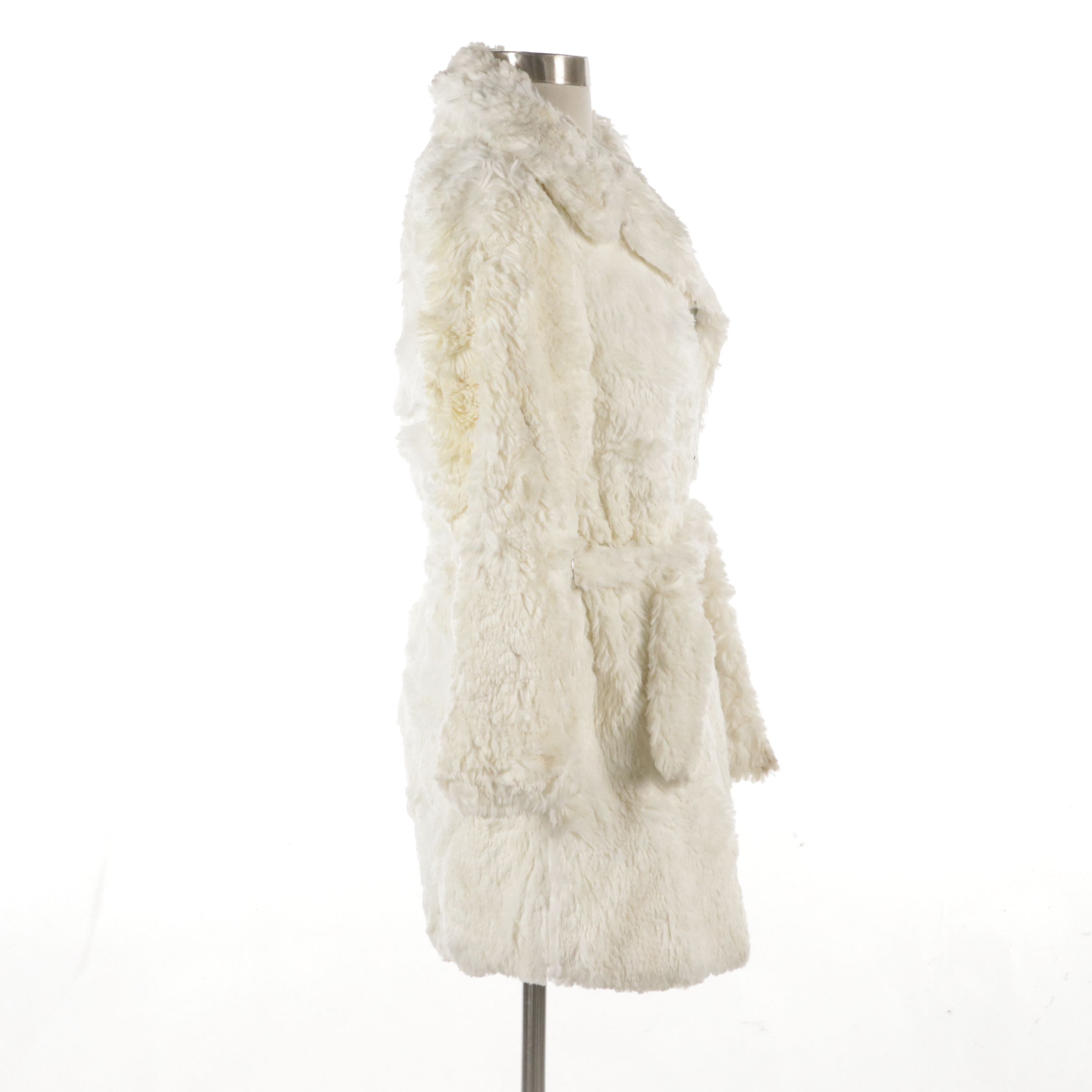 Country Pacer Faux Fur Belted Stroller Coat, circa 1970