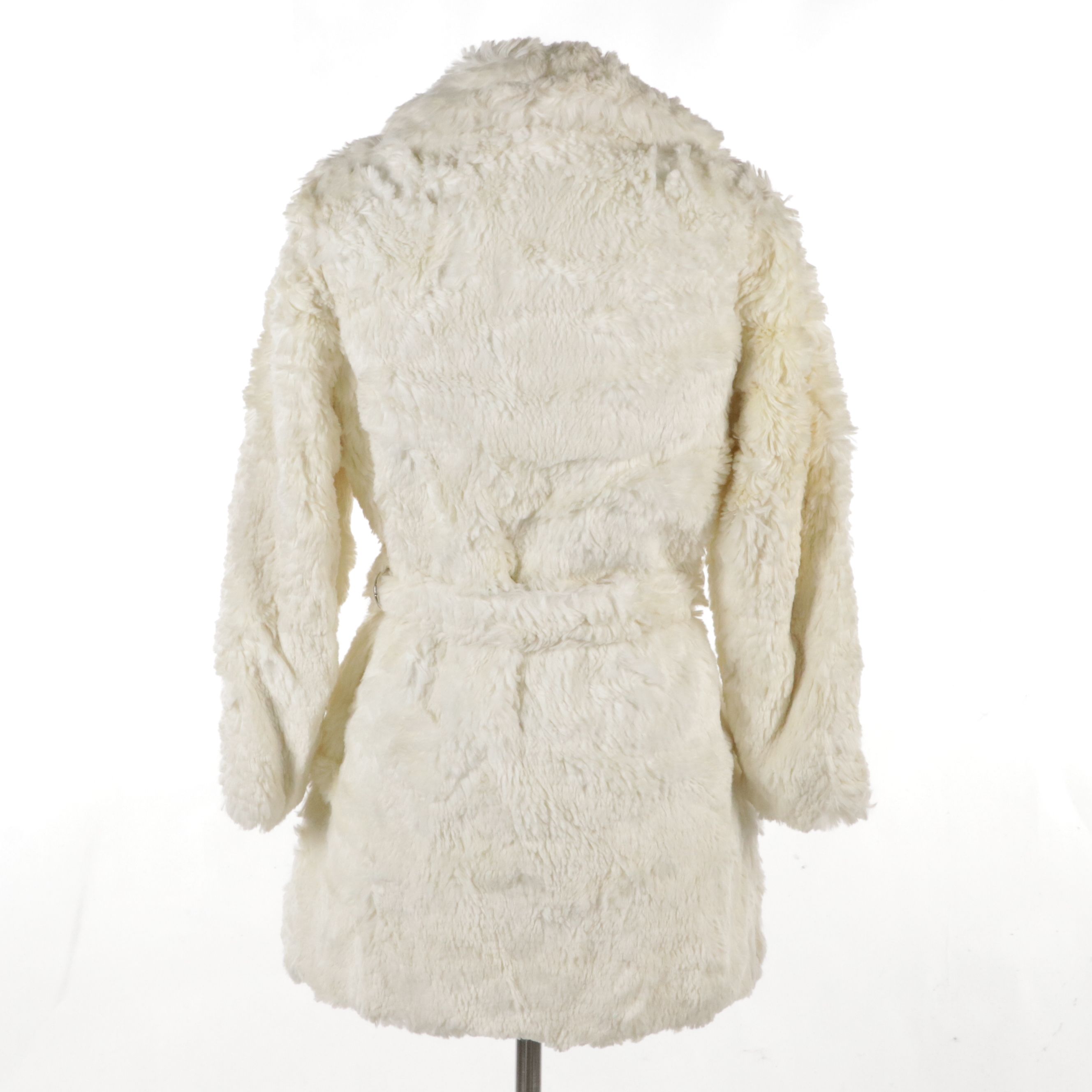 Country Pacer Faux Fur Belted Stroller Coat, circa 1970