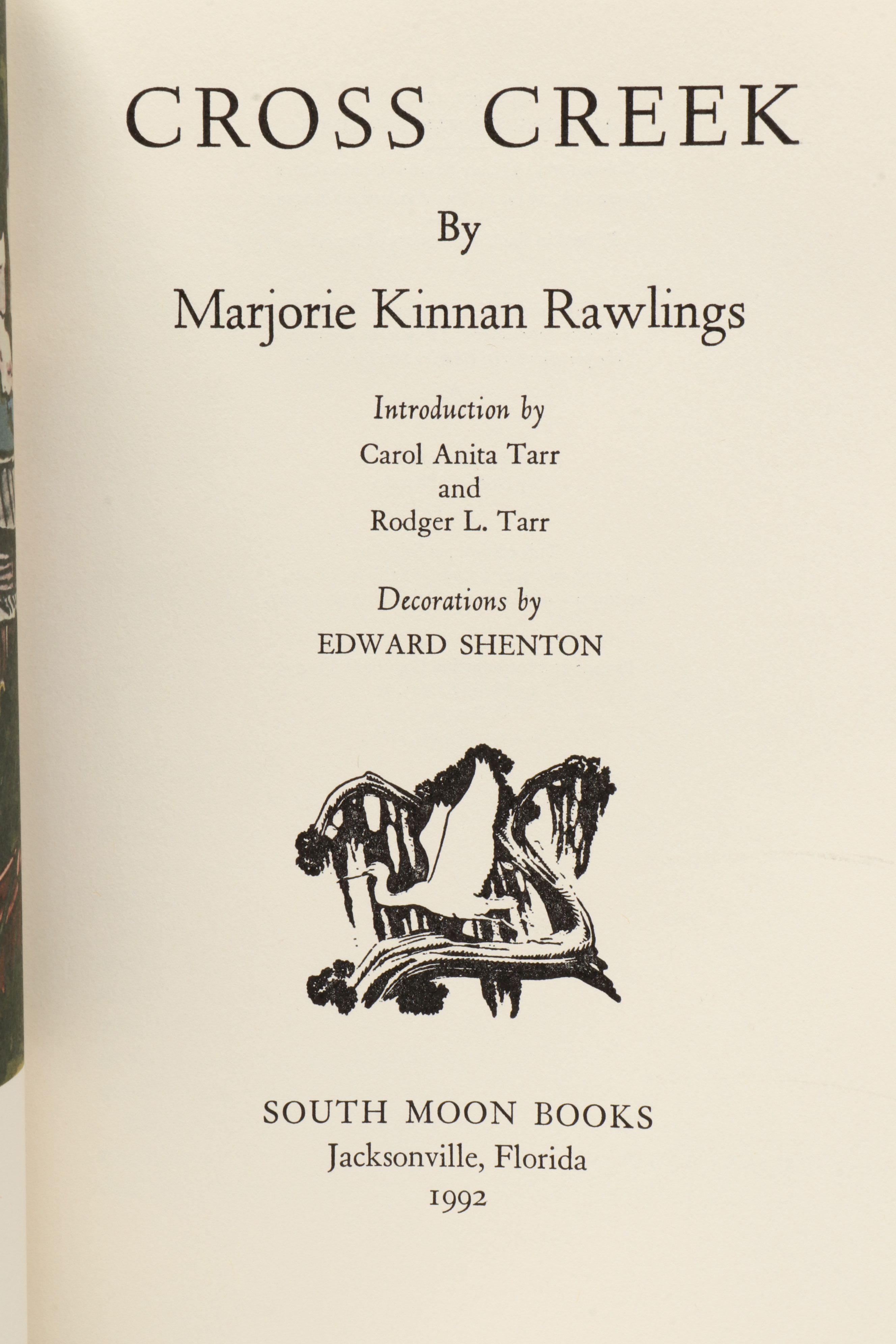 Signed 50th Anniversary Edition "Cross Creek" by Marjorie Kinnan Rawlings, 1992