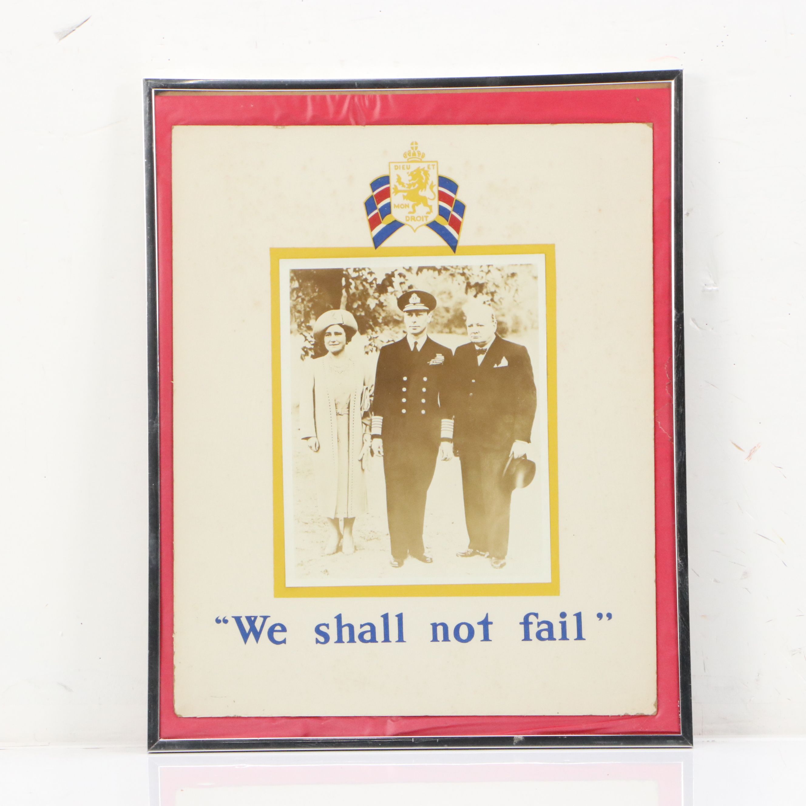 WWI Wounded in Action Certificate Photogravure and Photograph of British Officer