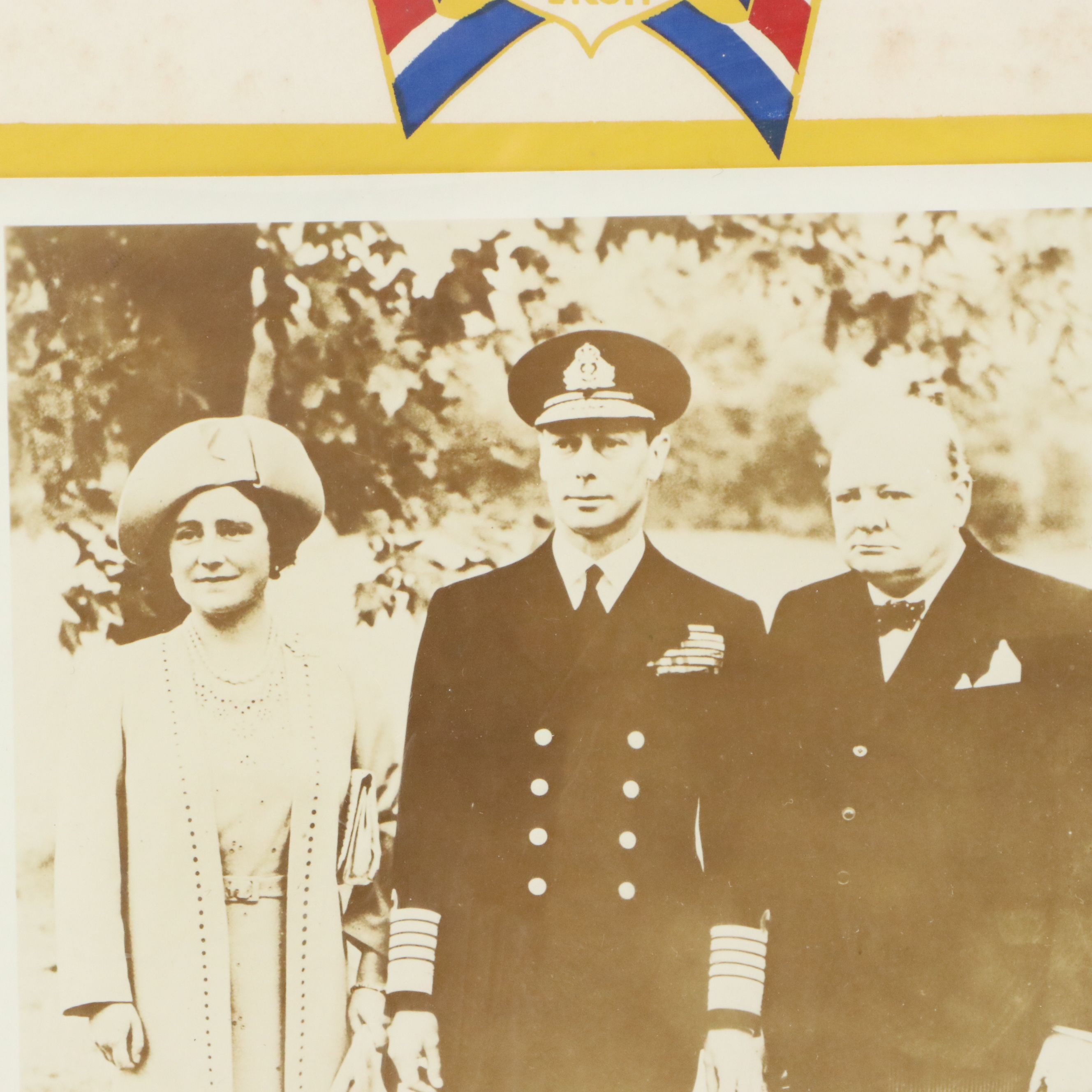 WWI Wounded in Action Certificate Photogravure and Photograph of British Officer