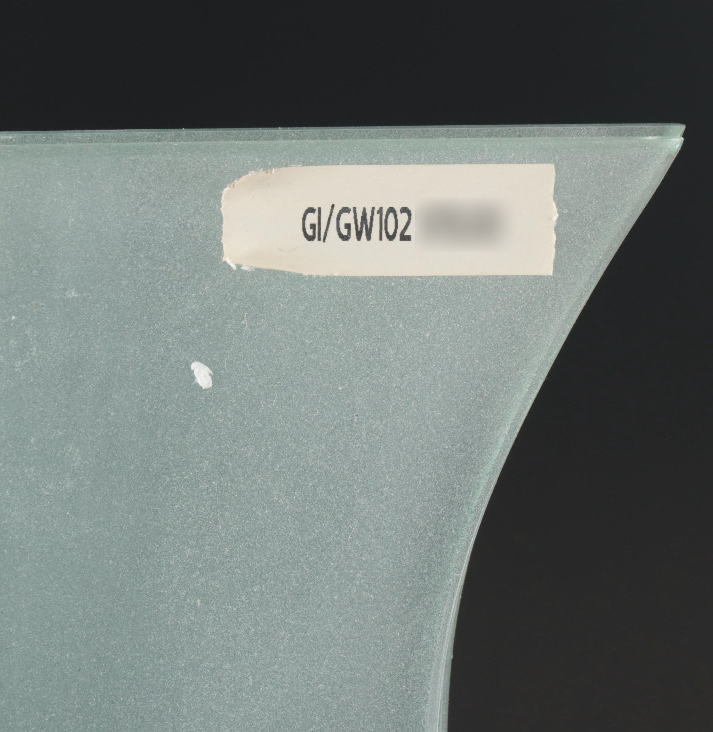 Attributed to Mark Hines Frosted and Clear Slump Glass Vases