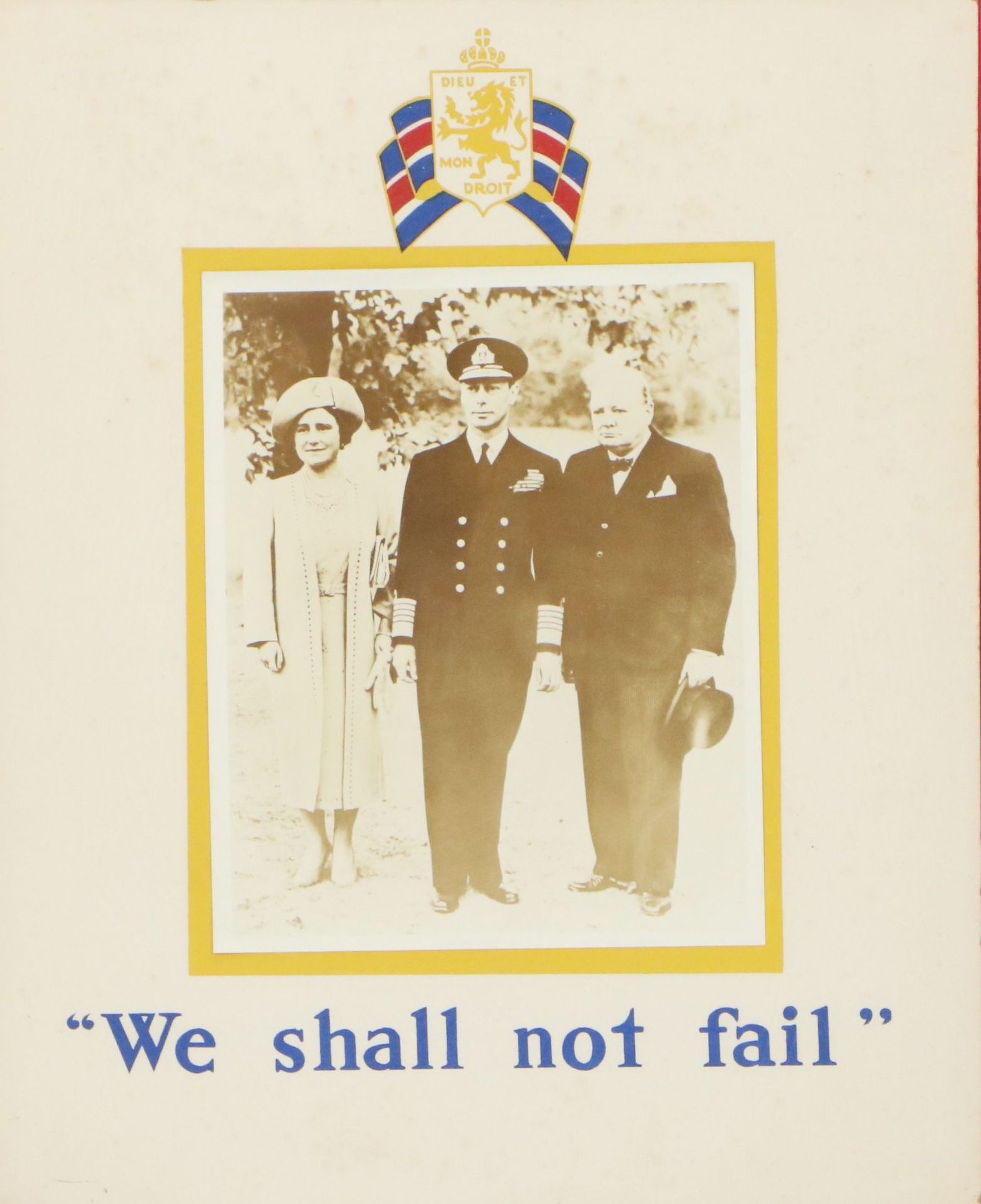 WWI Wounded in Action Certificate Photogravure and Photograph of British Officer