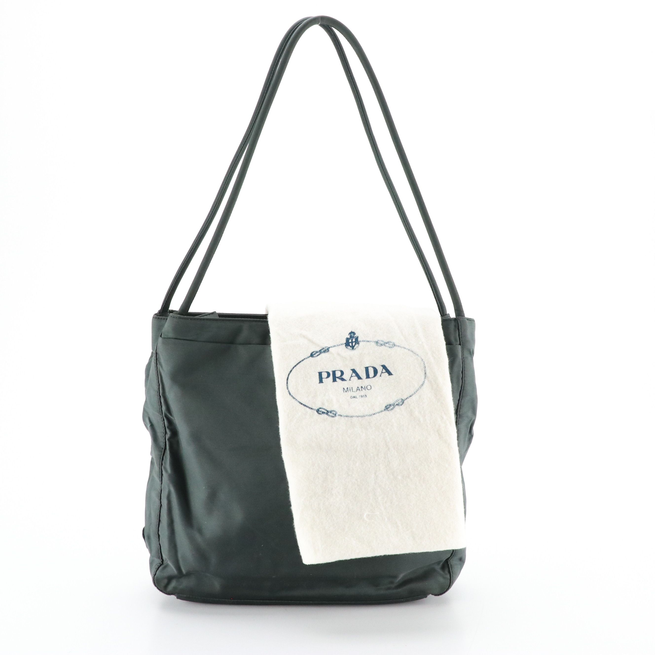 Prada Middle Zip Tote Bag in Tessuto Nylon