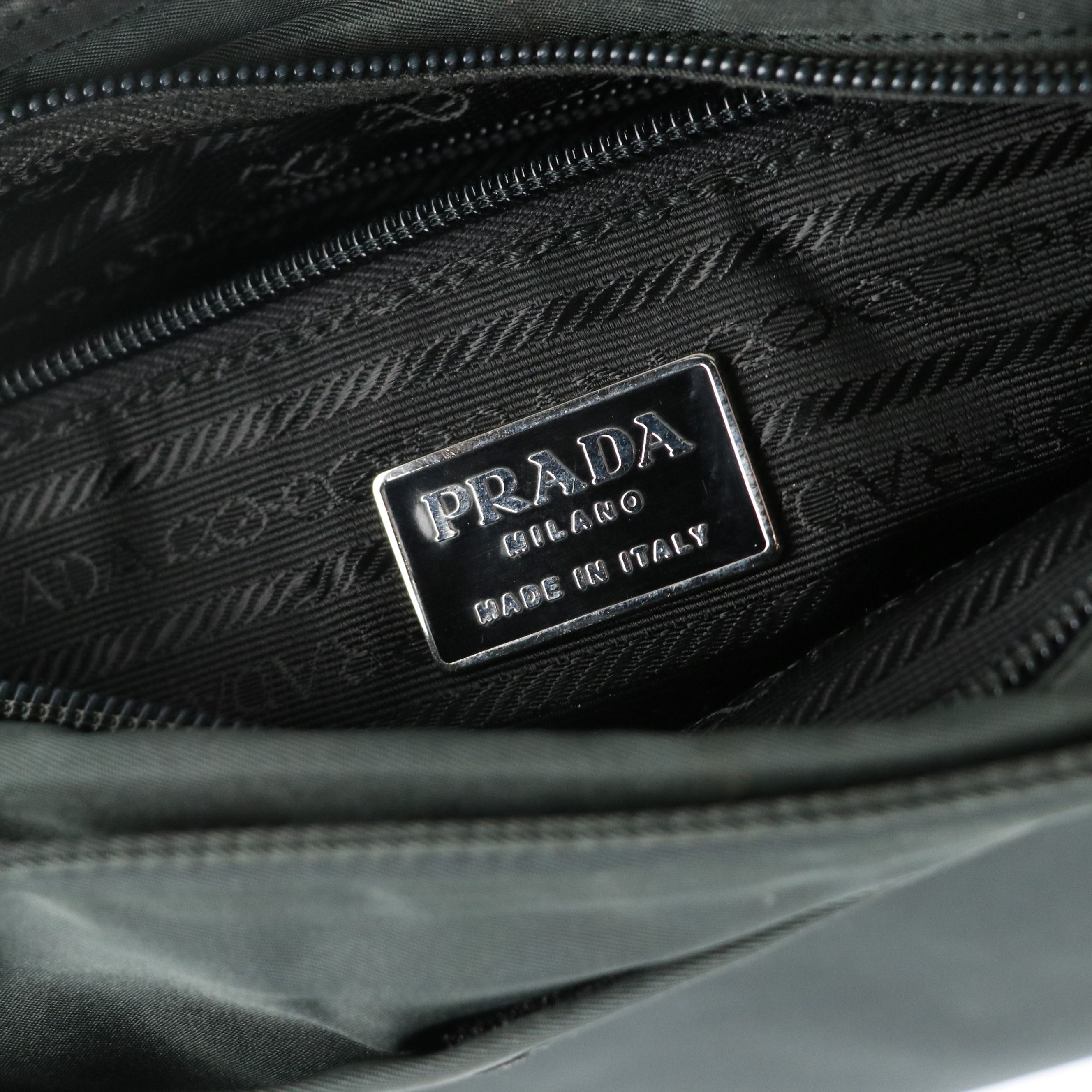 Prada Middle Zip Tote Bag in Tessuto Nylon