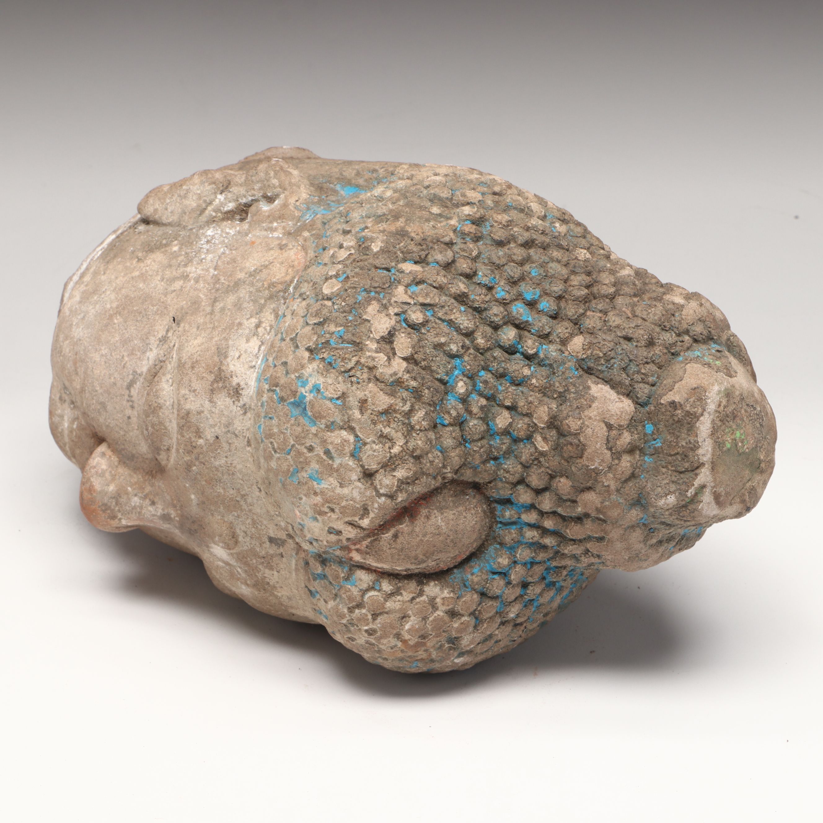 Chinese Sui Dynasty Style Carved Stone Buddha Head