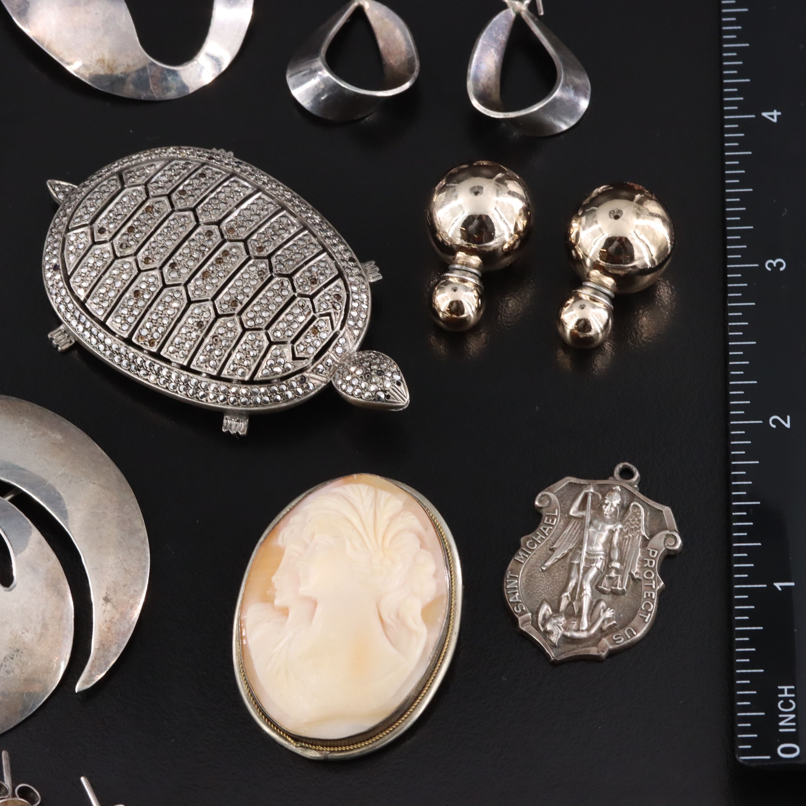 Chrysacolla, Sterling and Cameo Featured in Jewelry Collection