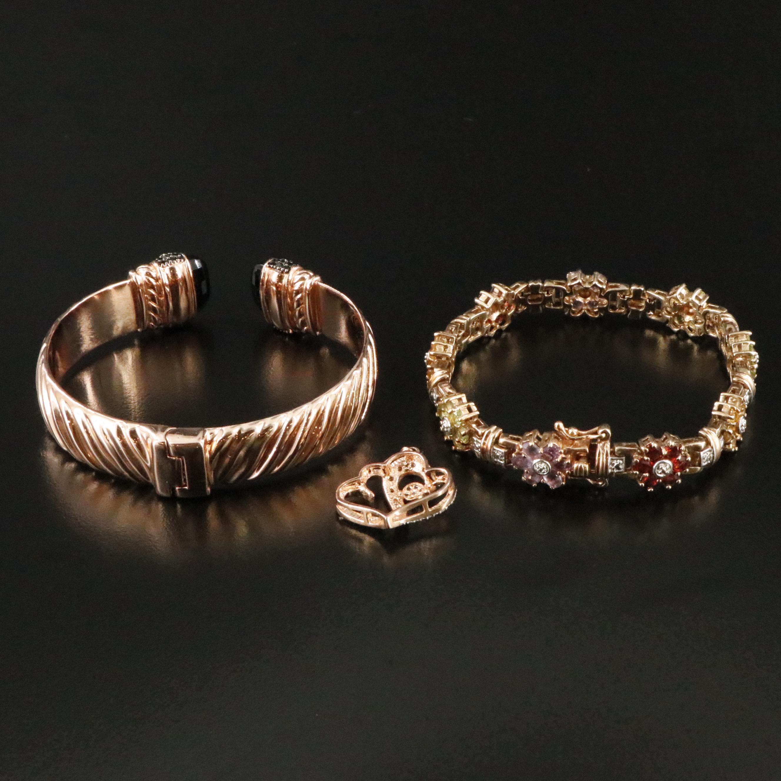 Sterling, Garnet and Spinel Featured in Jewelry Collection
