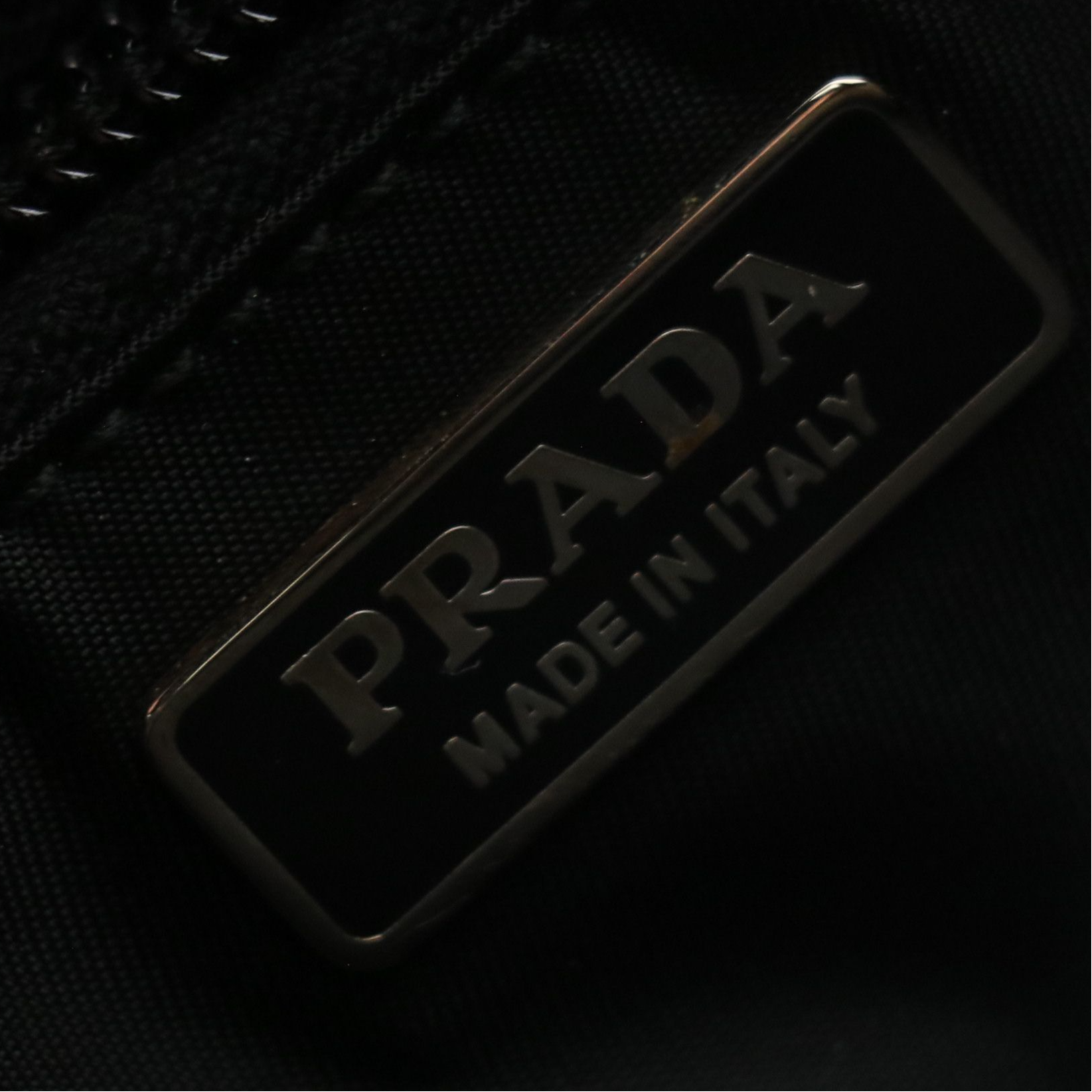Prada Multi-Pocket Zip Pouch in Camouflage Tessuto Nylon and Leather Accents