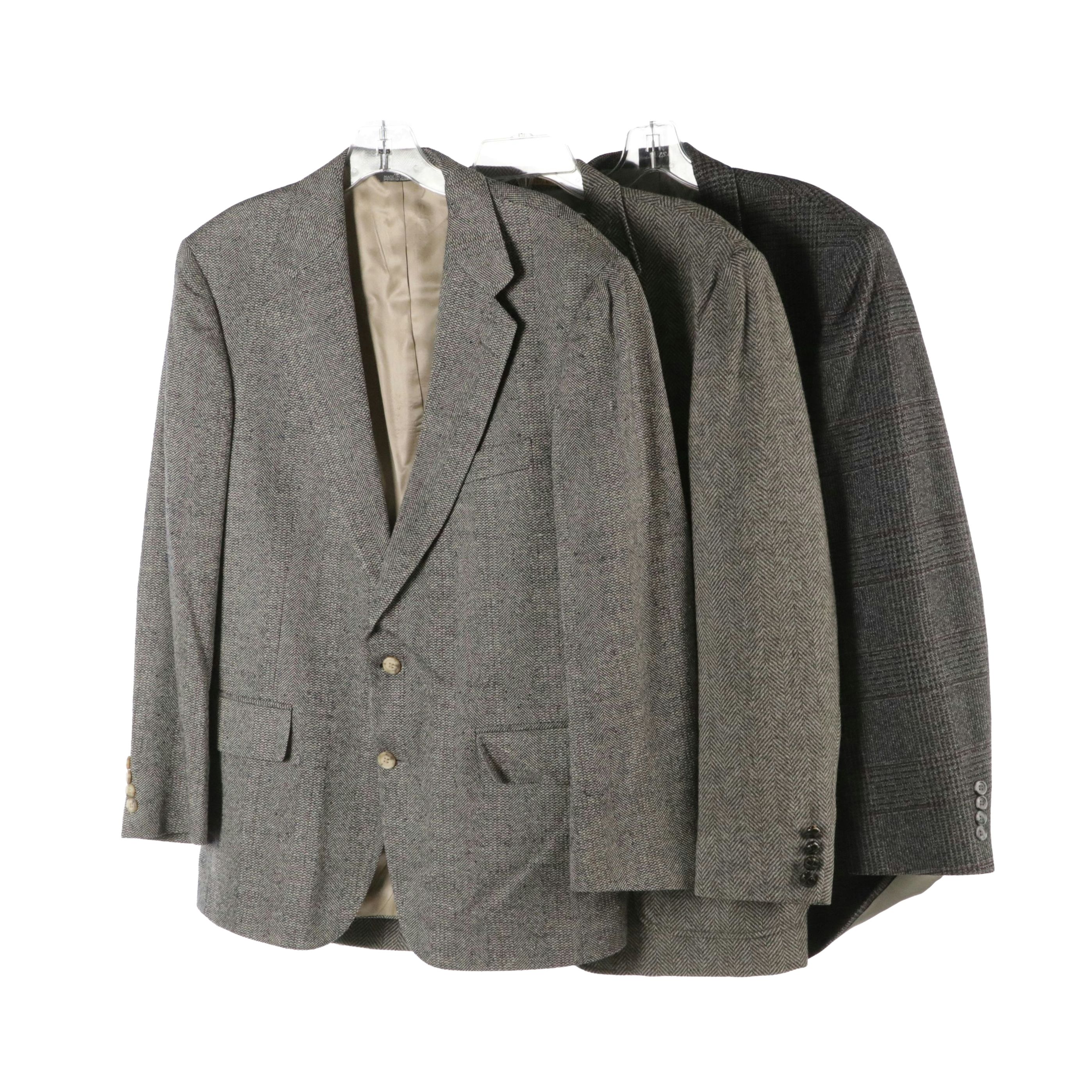Men's Ralph Lauren, Haggar, and Lee Wright Tweed Sport Coats
