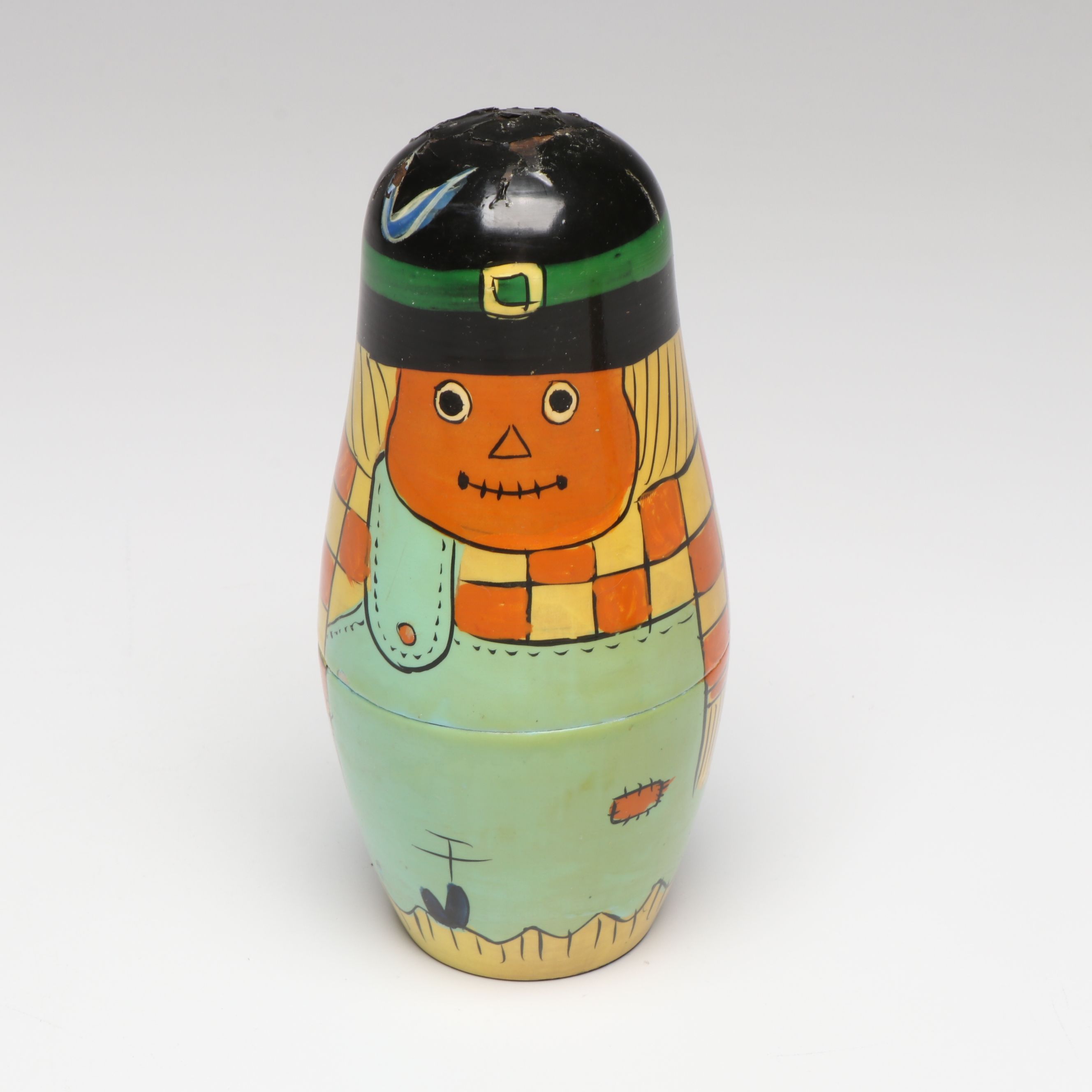 Russian Style Hand-Painted Wooden Nesting Dolls