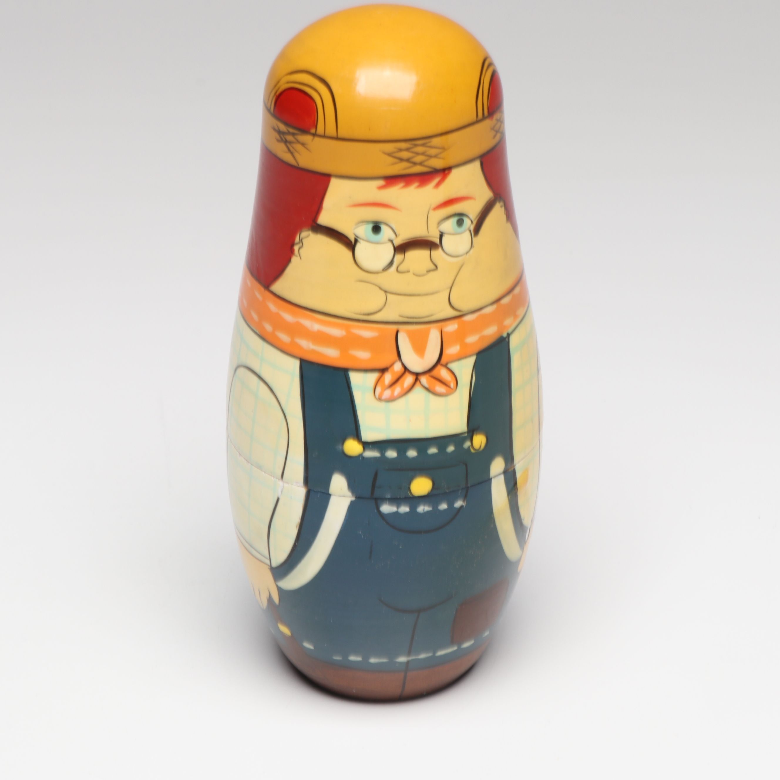Russian Style Hand-Painted Wooden Nesting Dolls