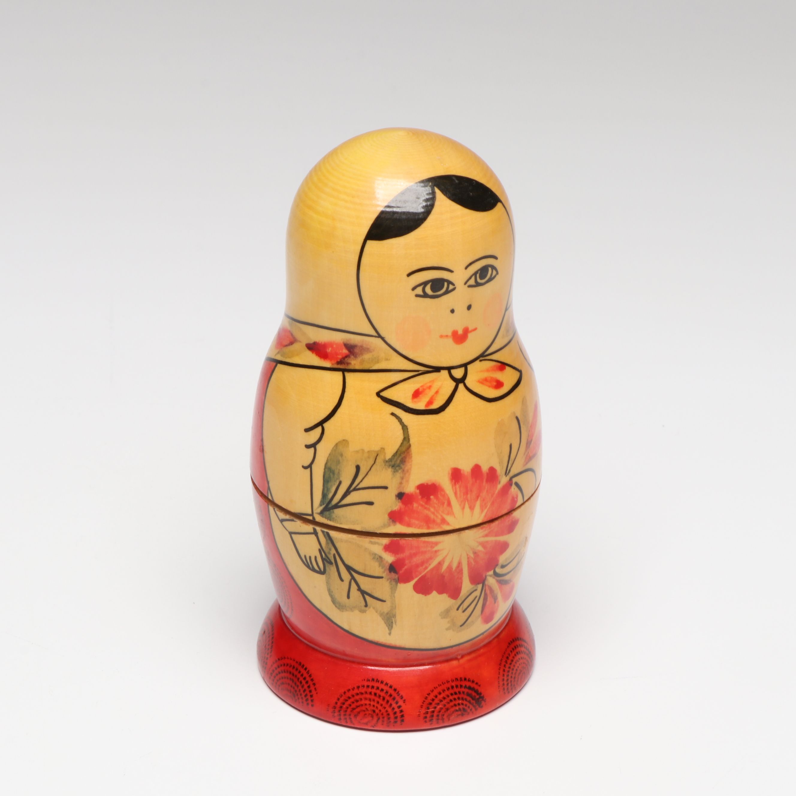 Russian Style Hand-Painted Wooden Nesting Dolls