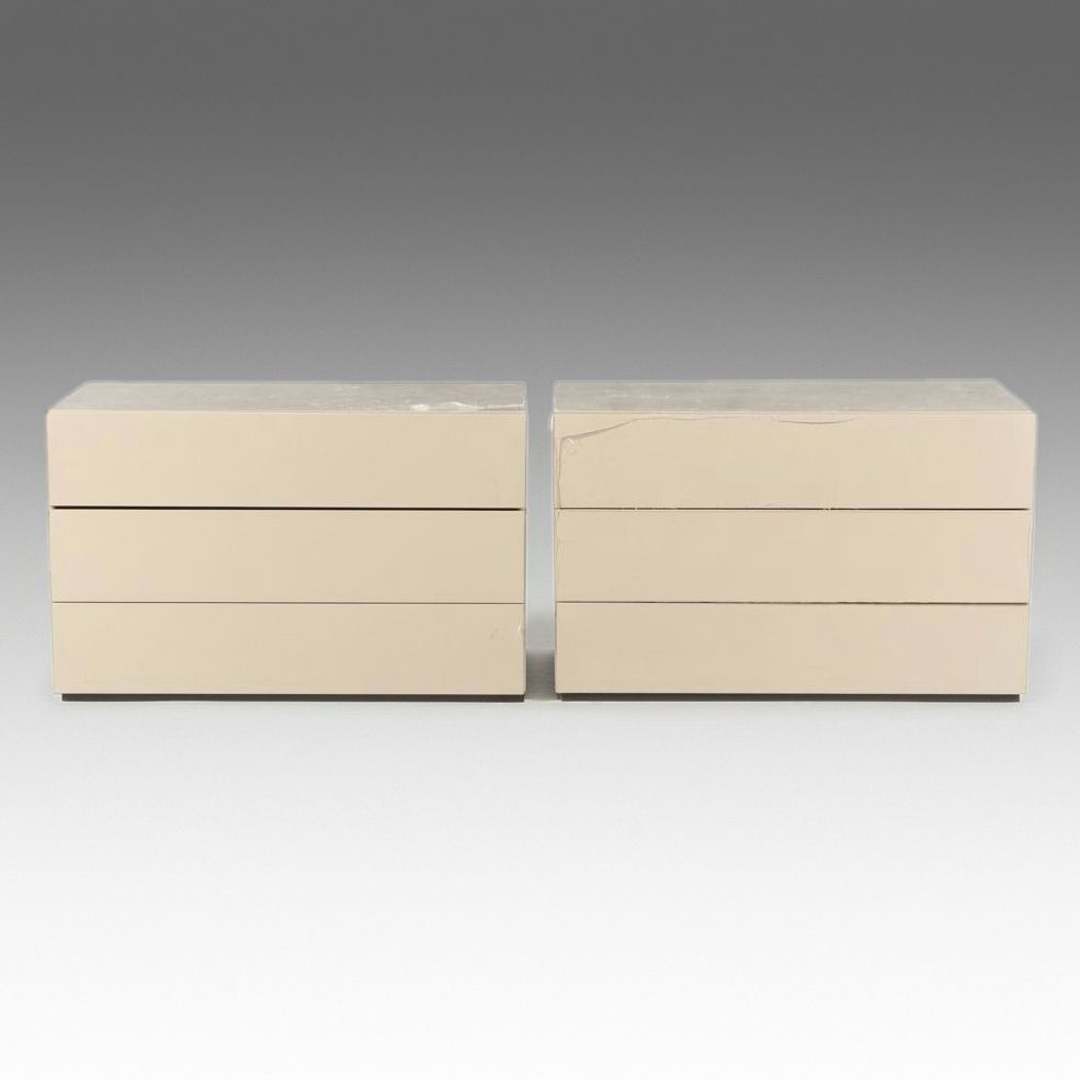 Pair of BENSEN "Brix" Three-Drawer Modular Chests by Niels Bendtsen