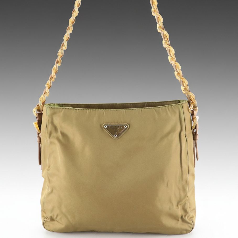 Prada Bacheli Middle Zip Tote Bag in Tessuto Nylon