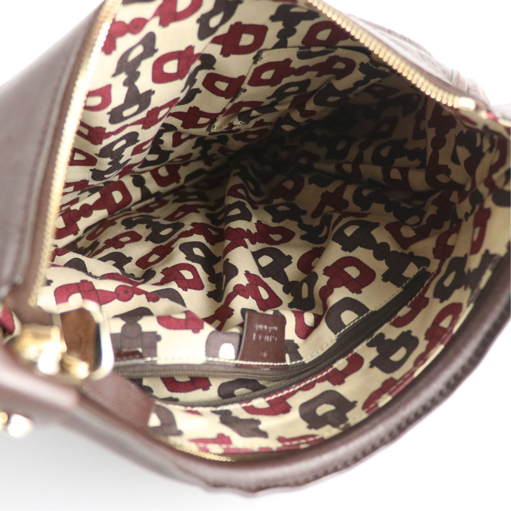 Gucci D-Ring Hobo Shoulder Bag in Dark Brown Guccissima Leather