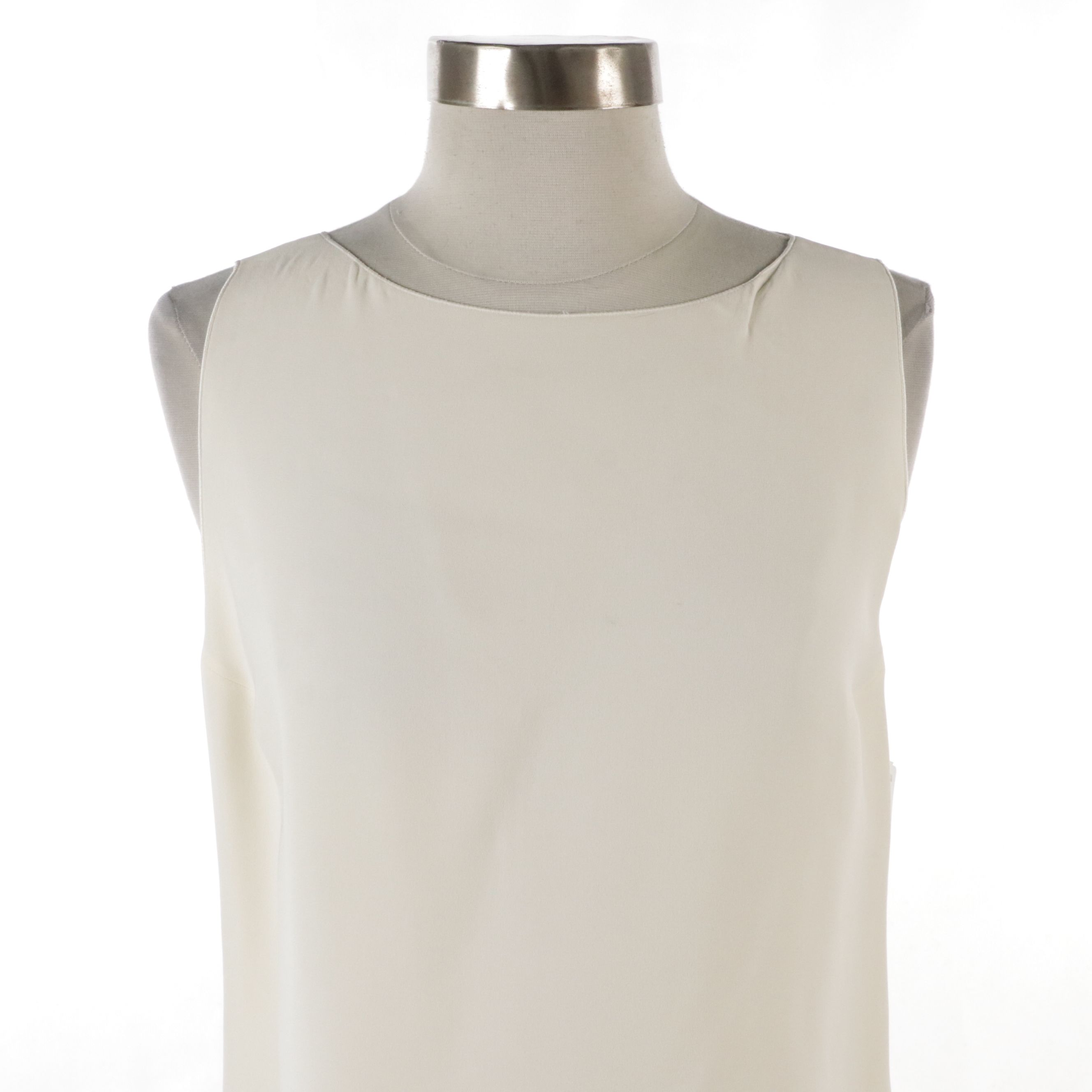 Chanel Cruise Collection Bouclé Knit Jacket with Off-White Silk Skirt and Top