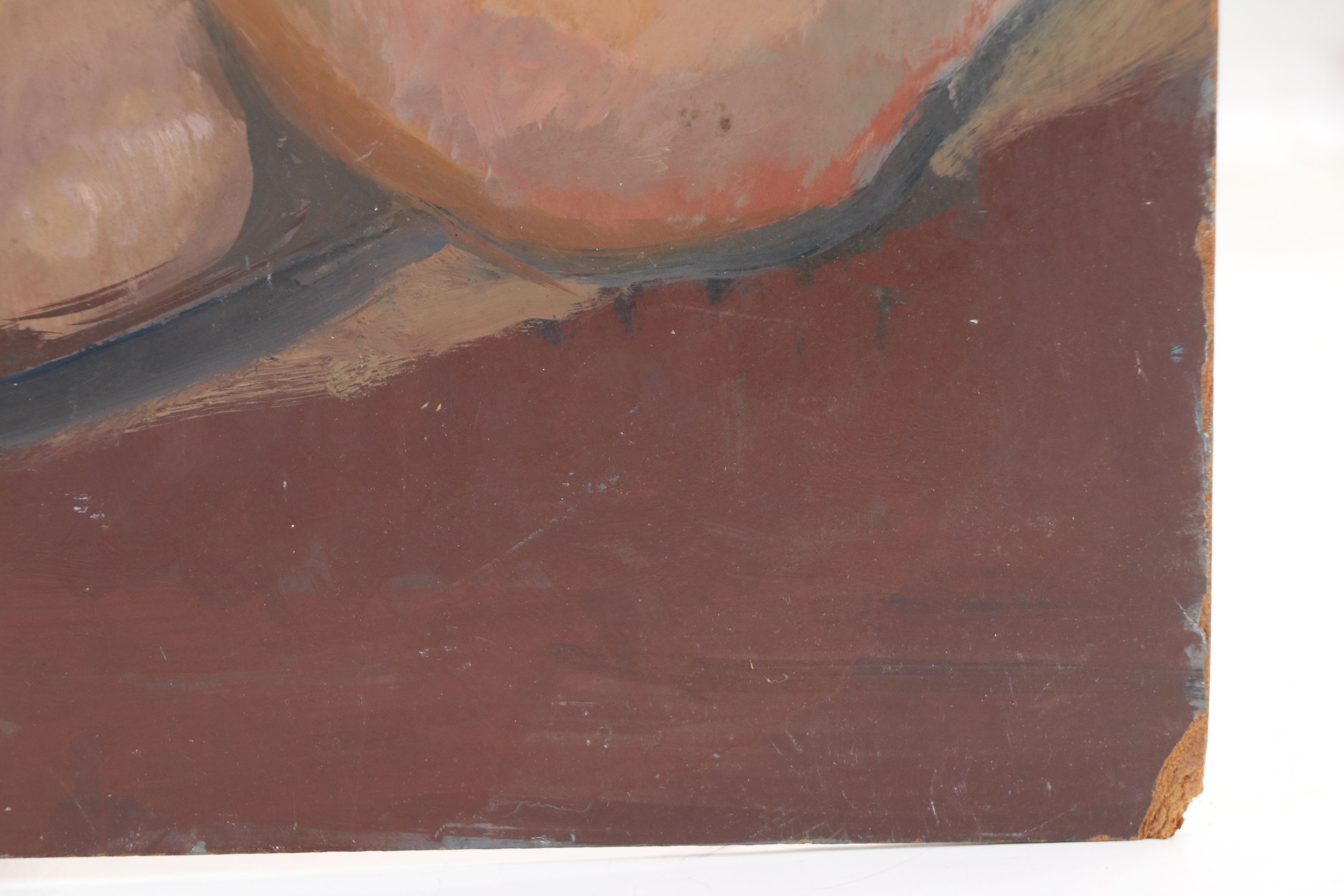 Impressionistic Nude Oil Portrait, Mid to Late 20th Century