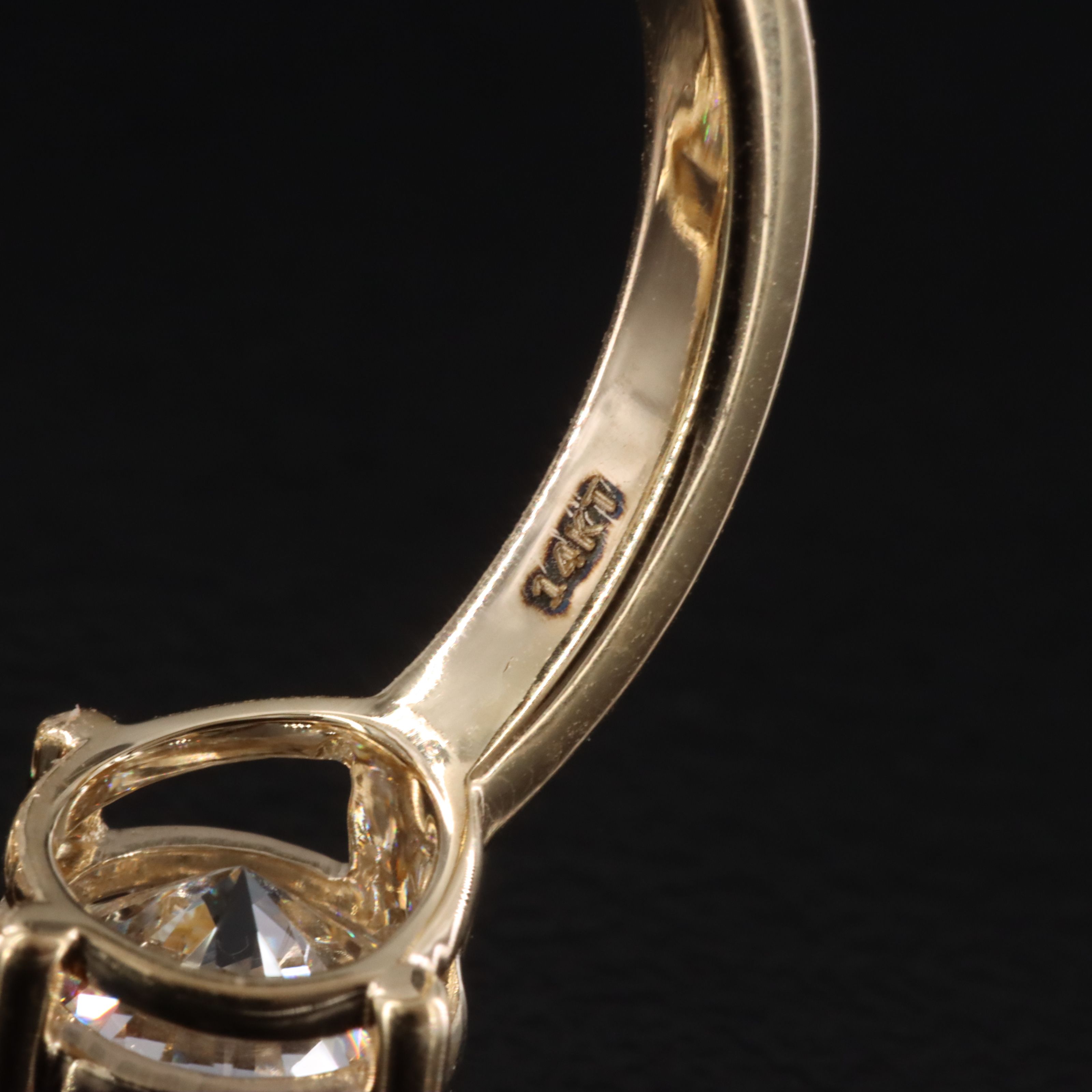 14K 2.05 CTW Lab Grown Diamond Toi et Moi Ring with IGI Report