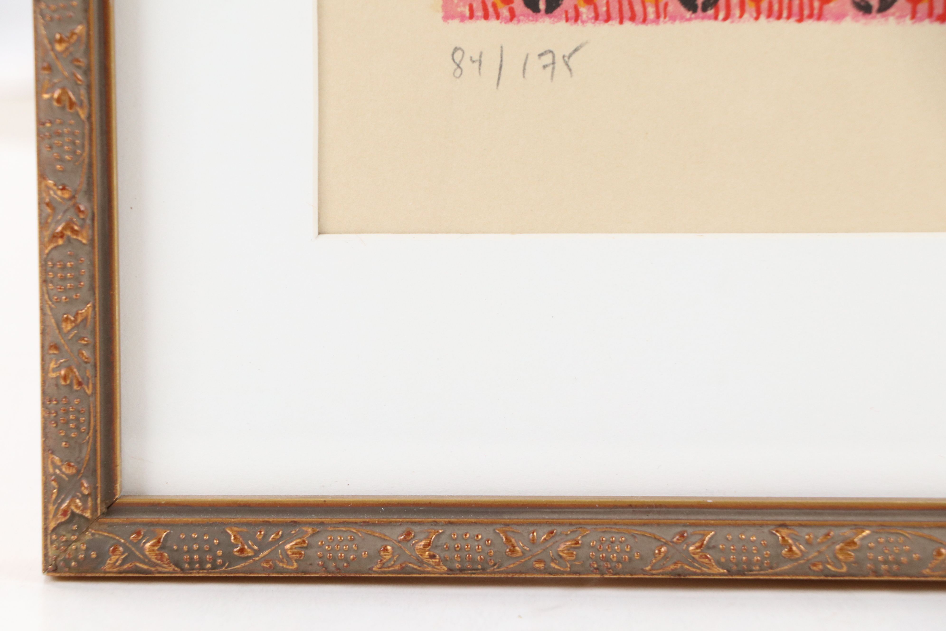 Judith Bledsoe Lithograph "Petite Portrait - Harpist," Mid-20th Century