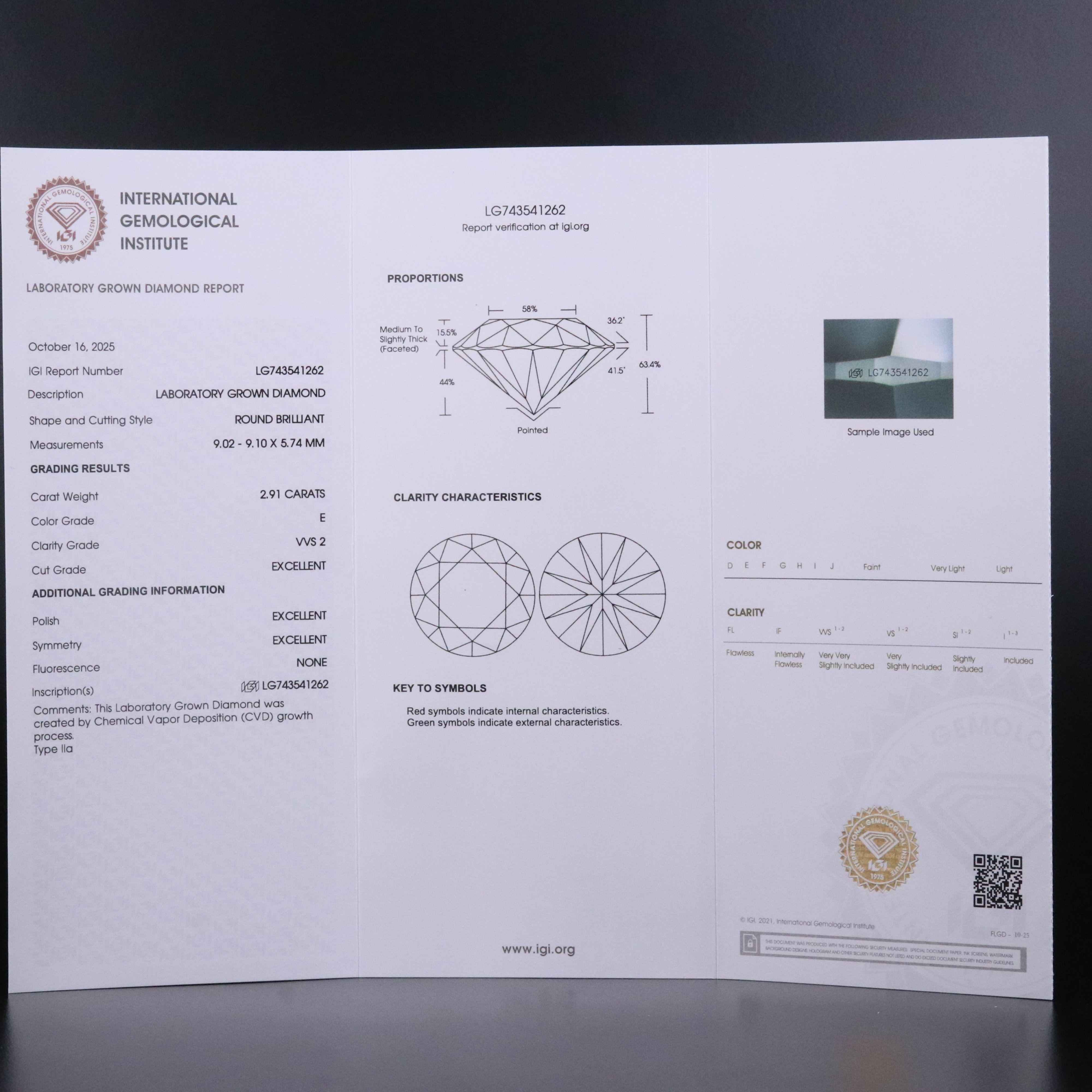 14K 5.82 CTW Lab Grown Diamond Toi et Moi Ring with IGI Report