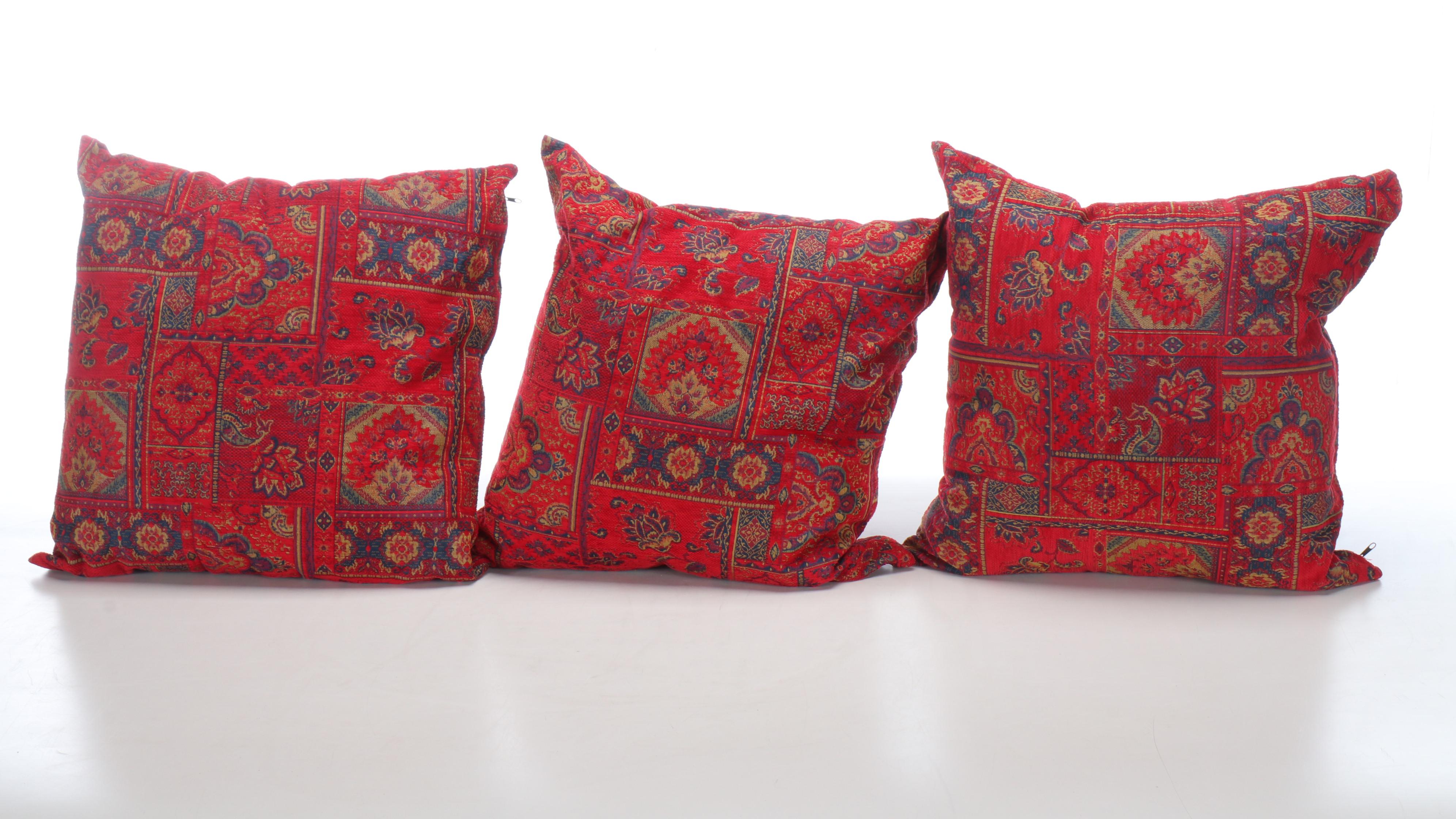 Red Kilim Throw Pillows