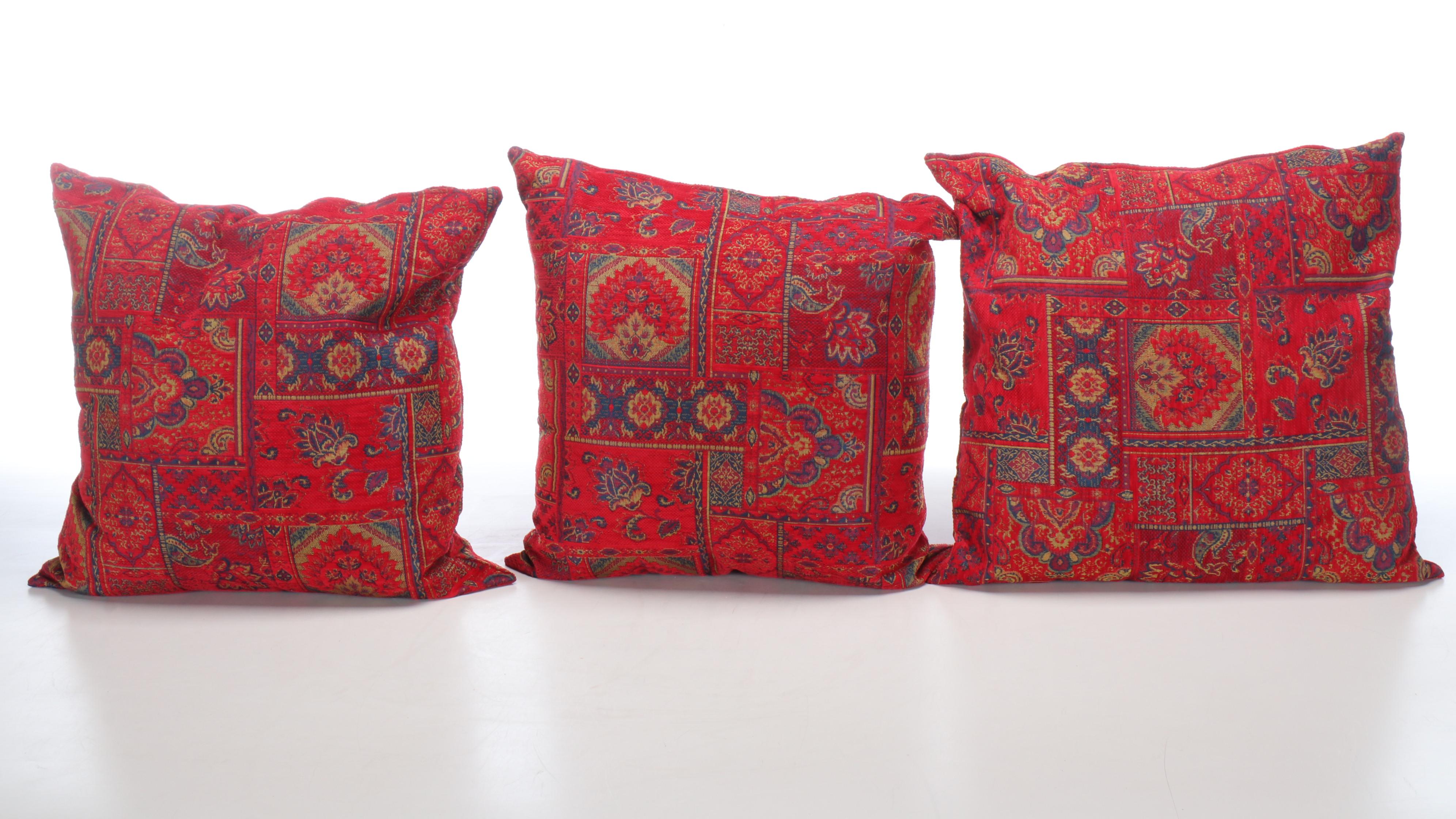 Red Kilim Throw Pillows