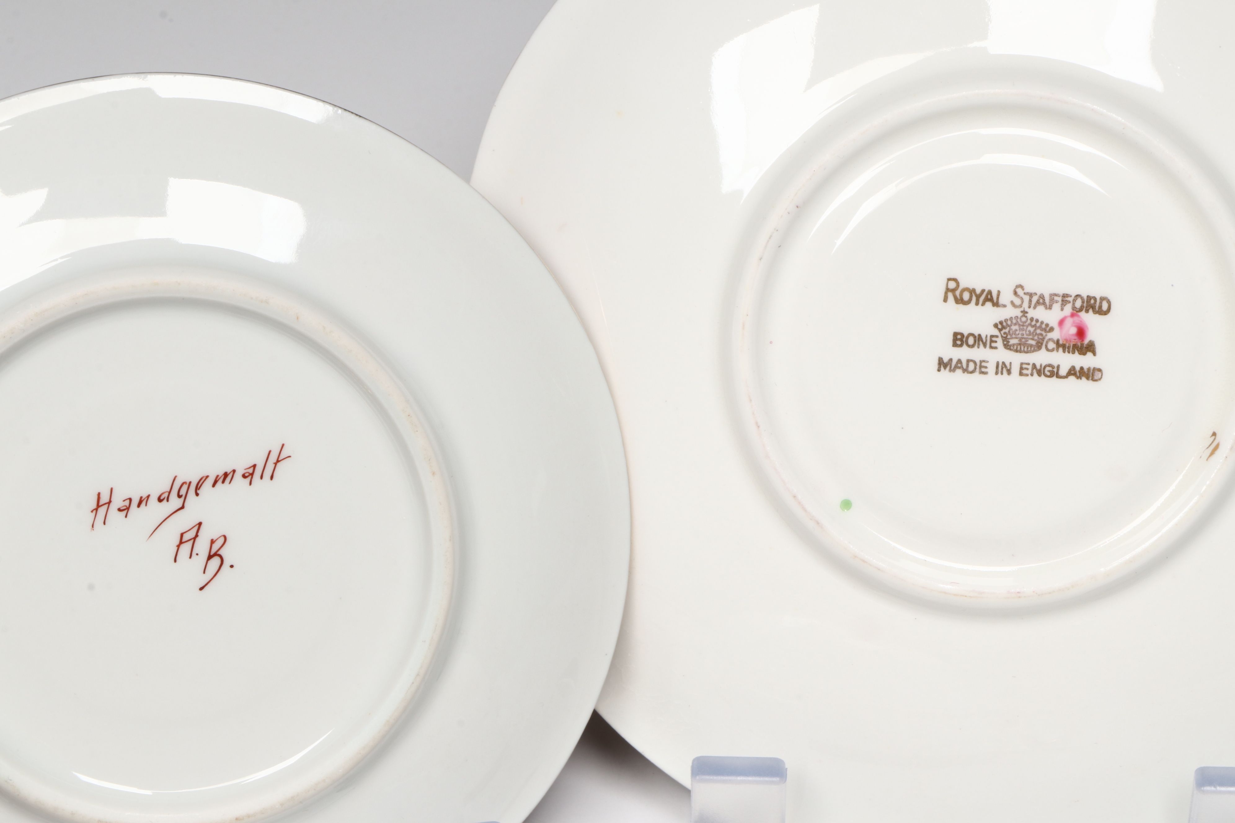 French Neoclassical Style Porcelain Figure with Other Bone China Teacups