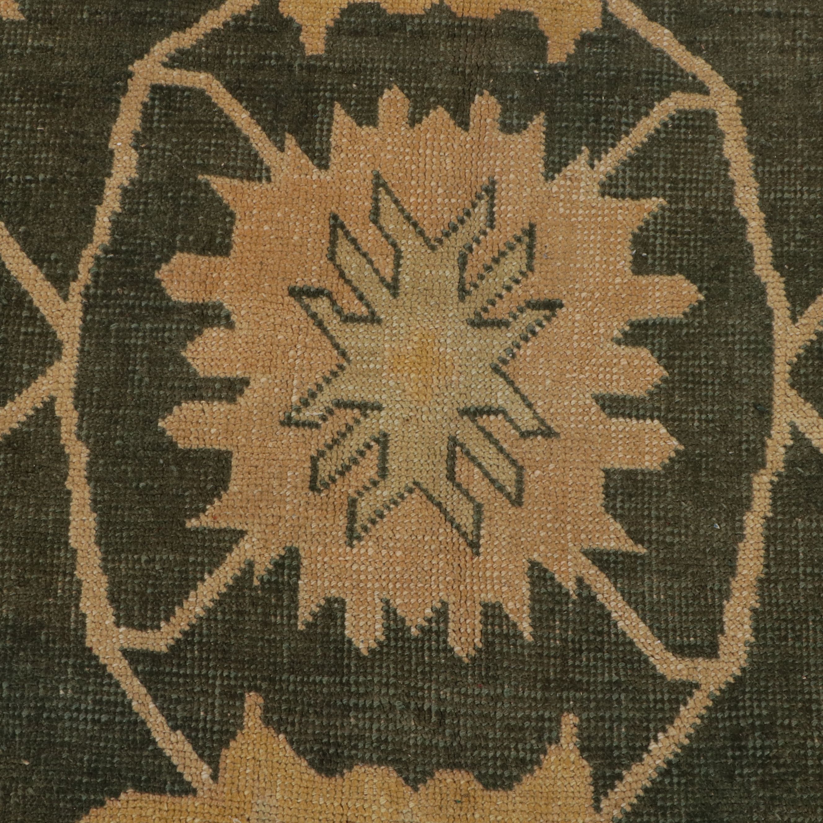 10'6 x 13'5 Hand-Knotted Turkish Oushak Room-Sized Rug