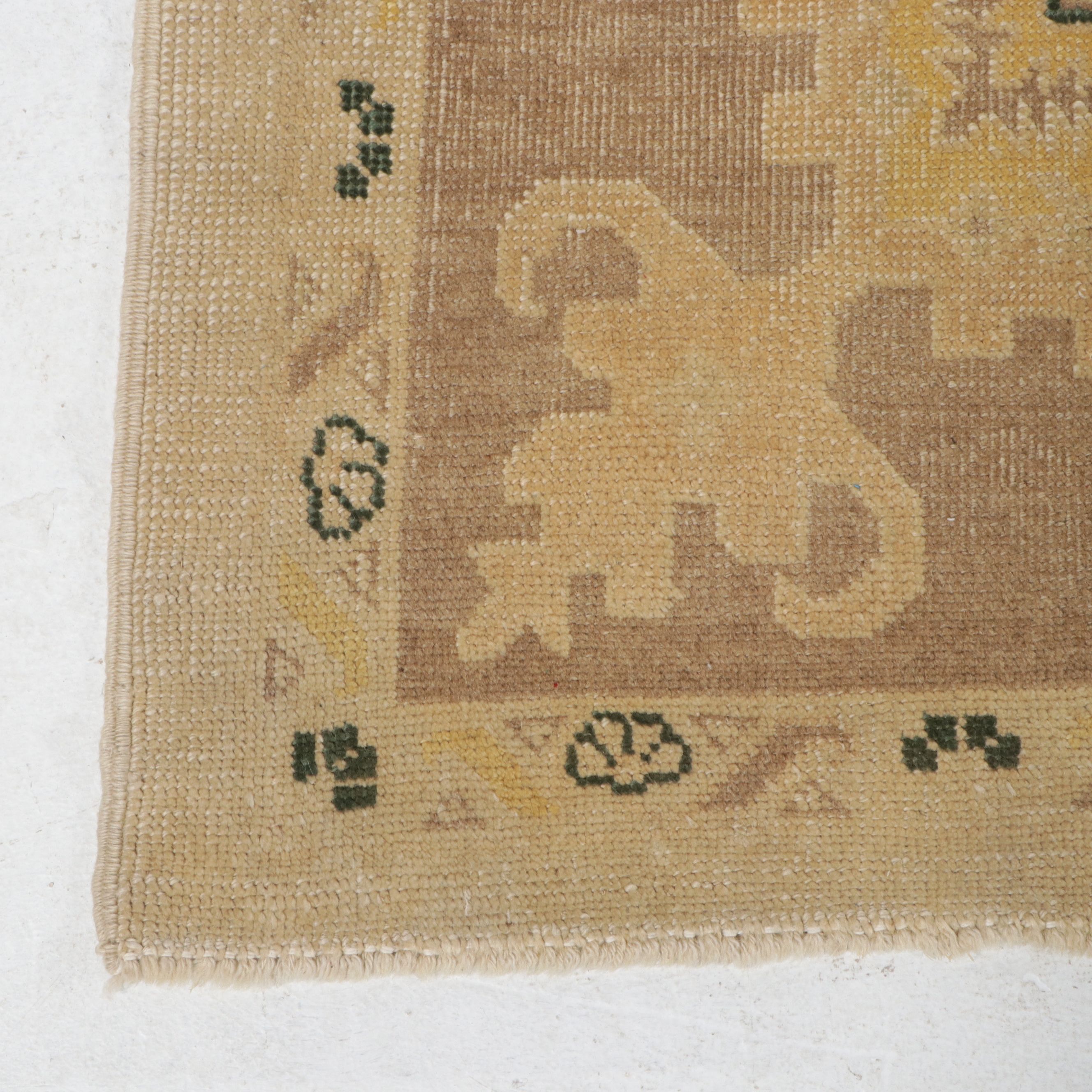 10'6 x 13'5 Hand-Knotted Turkish Oushak Room-Sized Rug