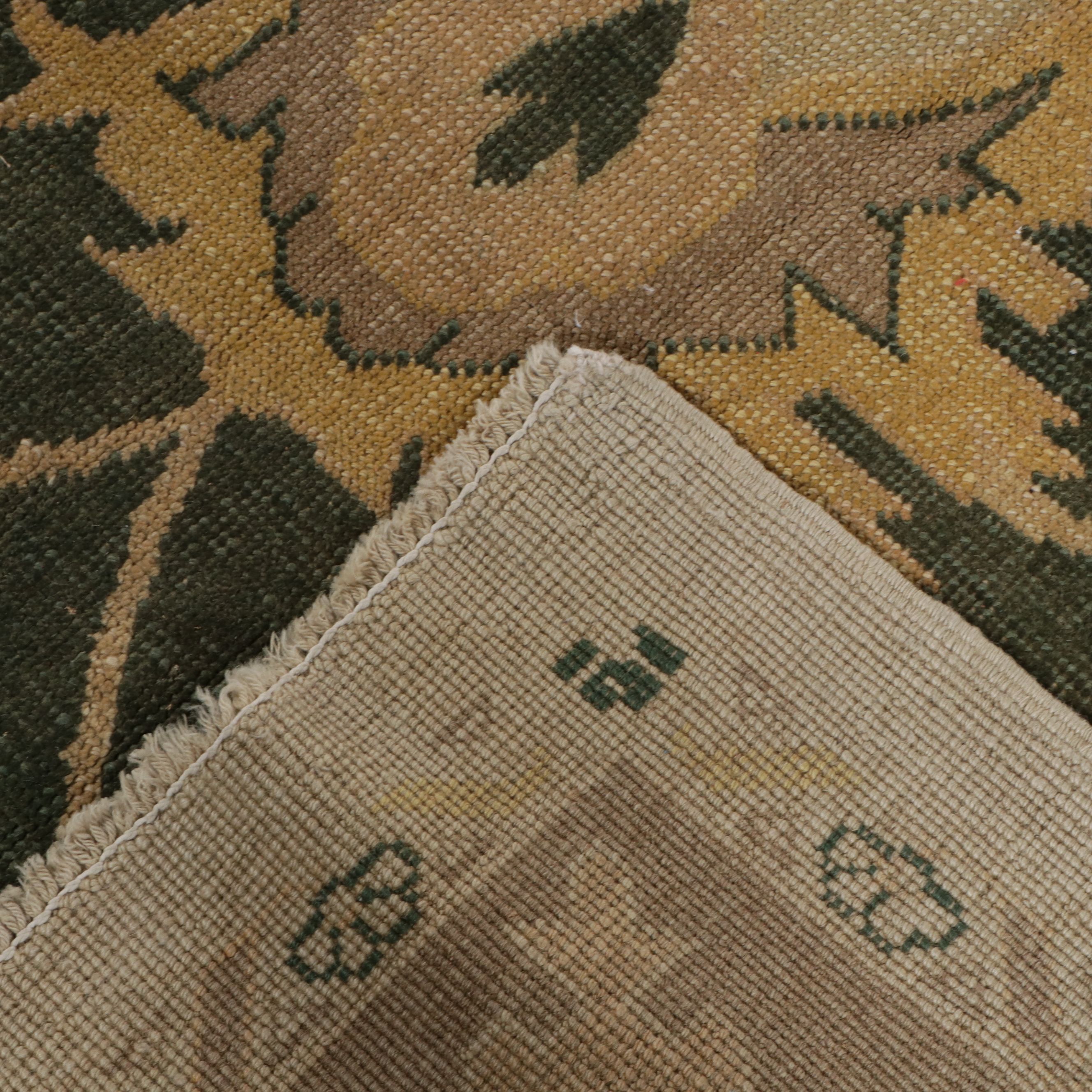 10'6 x 13'5 Hand-Knotted Turkish Oushak Room-Sized Rug