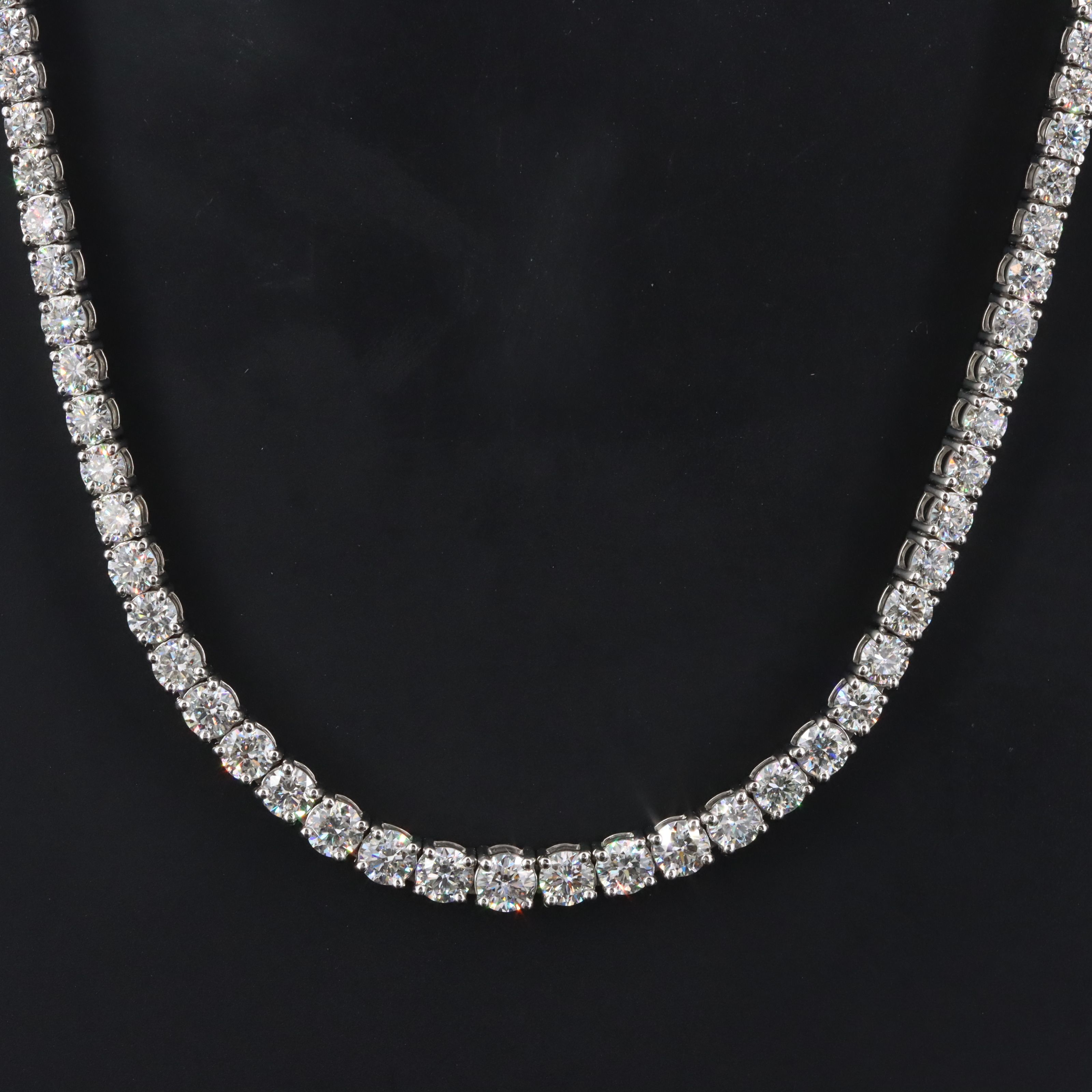 Platinum 9.96 CT Diamond Necklace with GIA Report