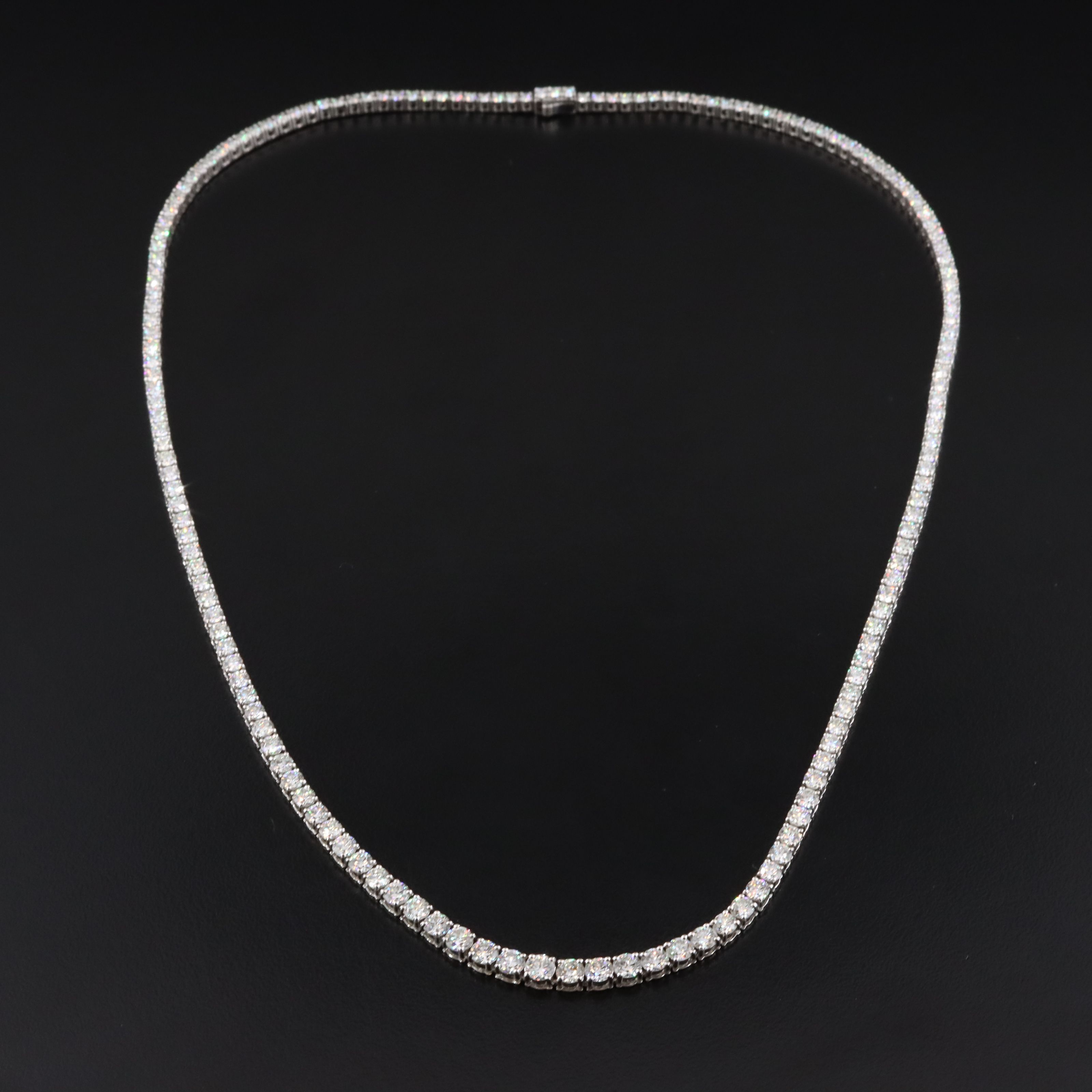 Platinum 9.96 CT Diamond Necklace with GIA Report