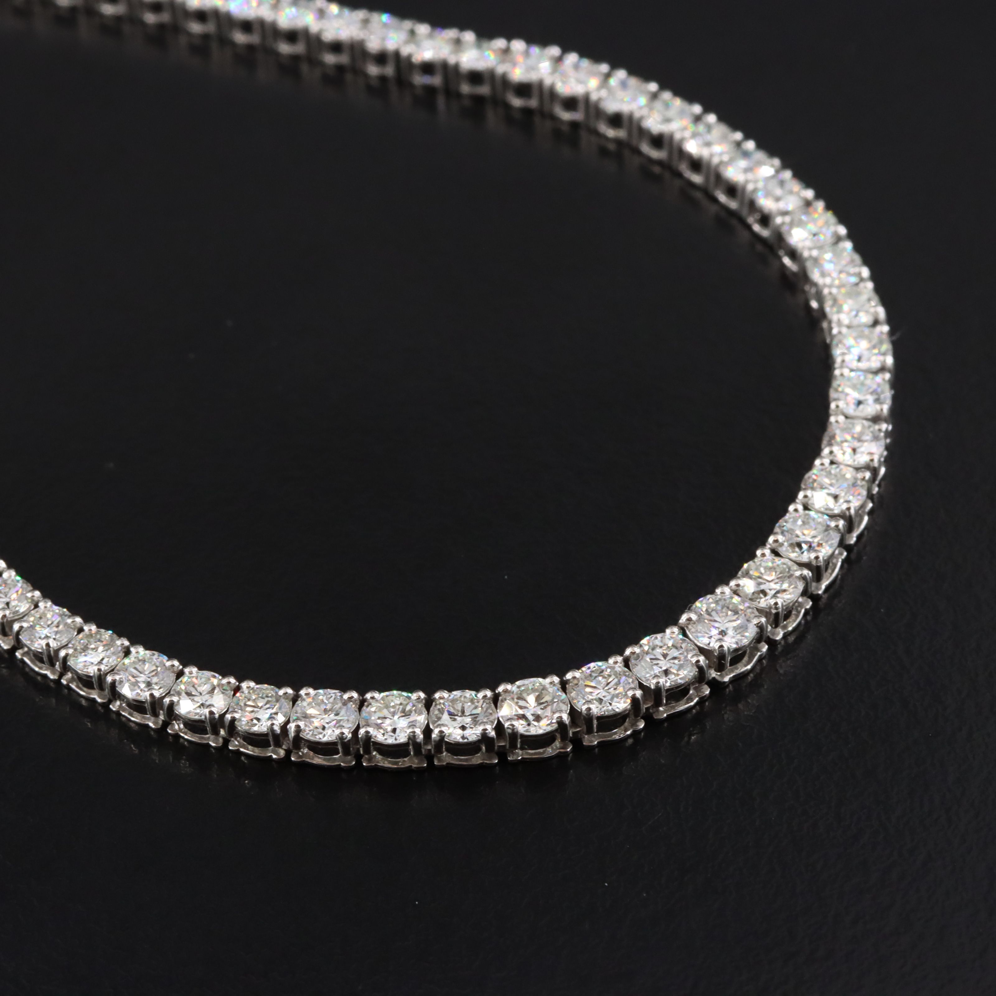 Platinum 9.96 CT Diamond Necklace with GIA Report