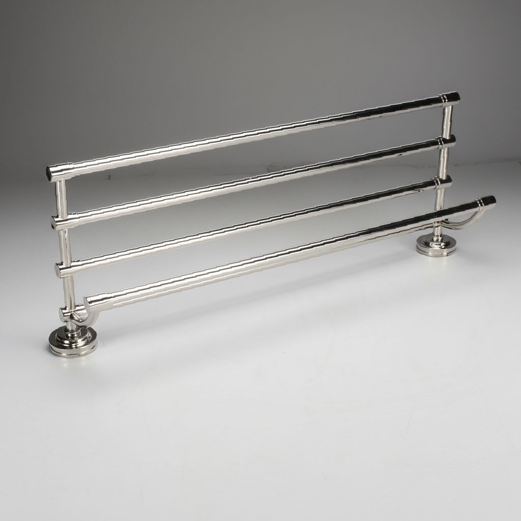 Contemporary Chrome Wall Mount Towel Rack
