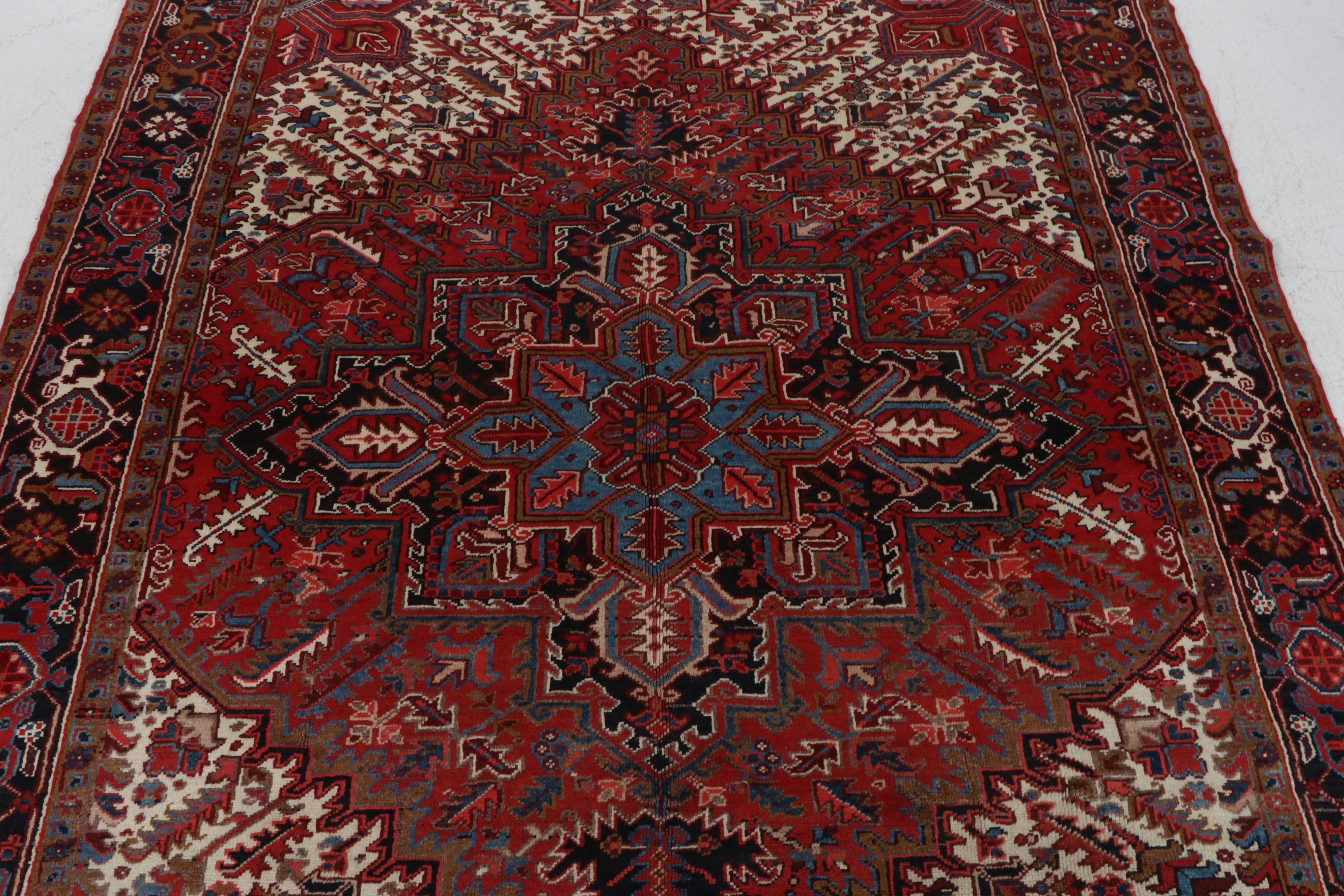 7'2 x 9' 5 Hand-Knotted Persian Heriz Area Rug