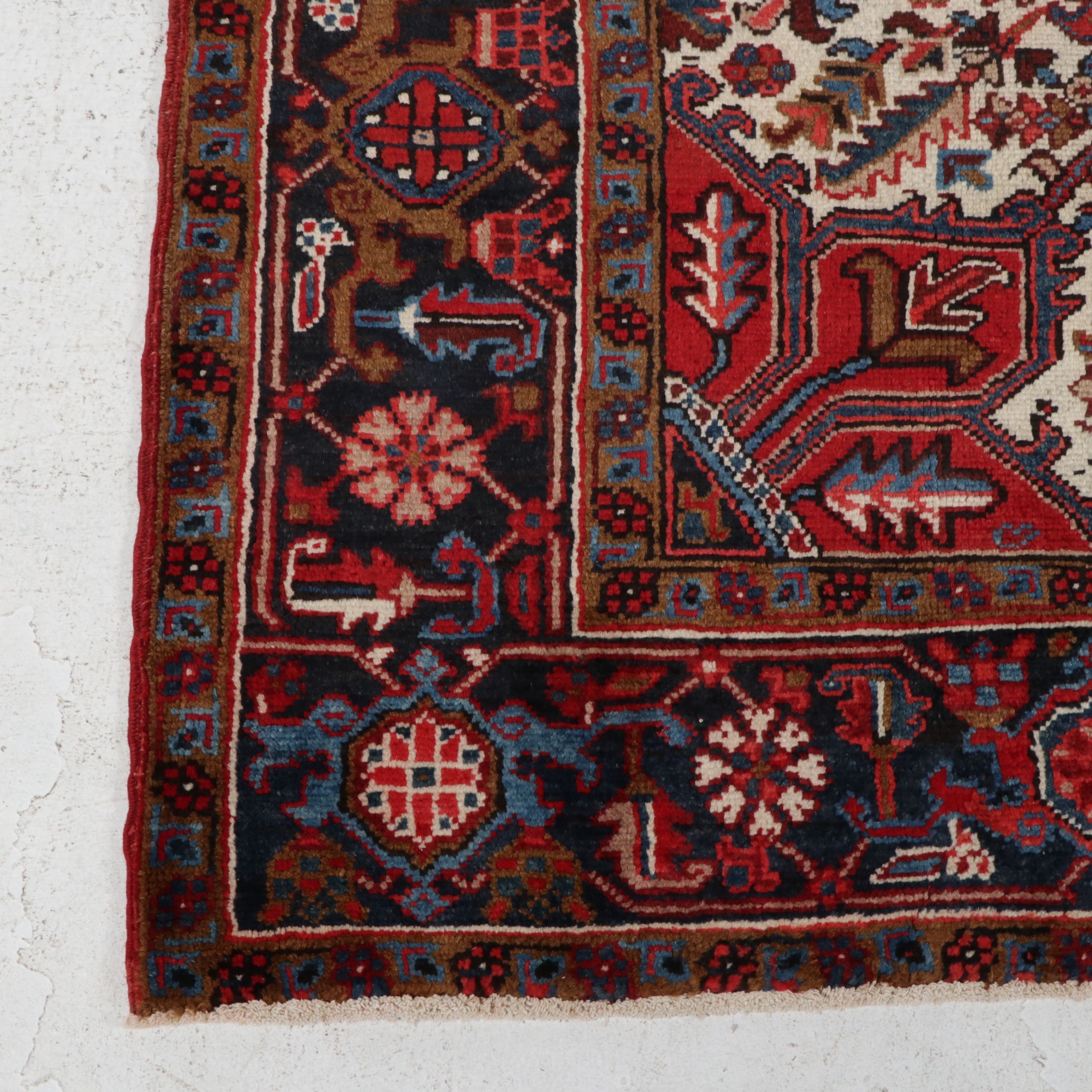 7'2 x 9' 5 Hand-Knotted Persian Heriz Area Rug