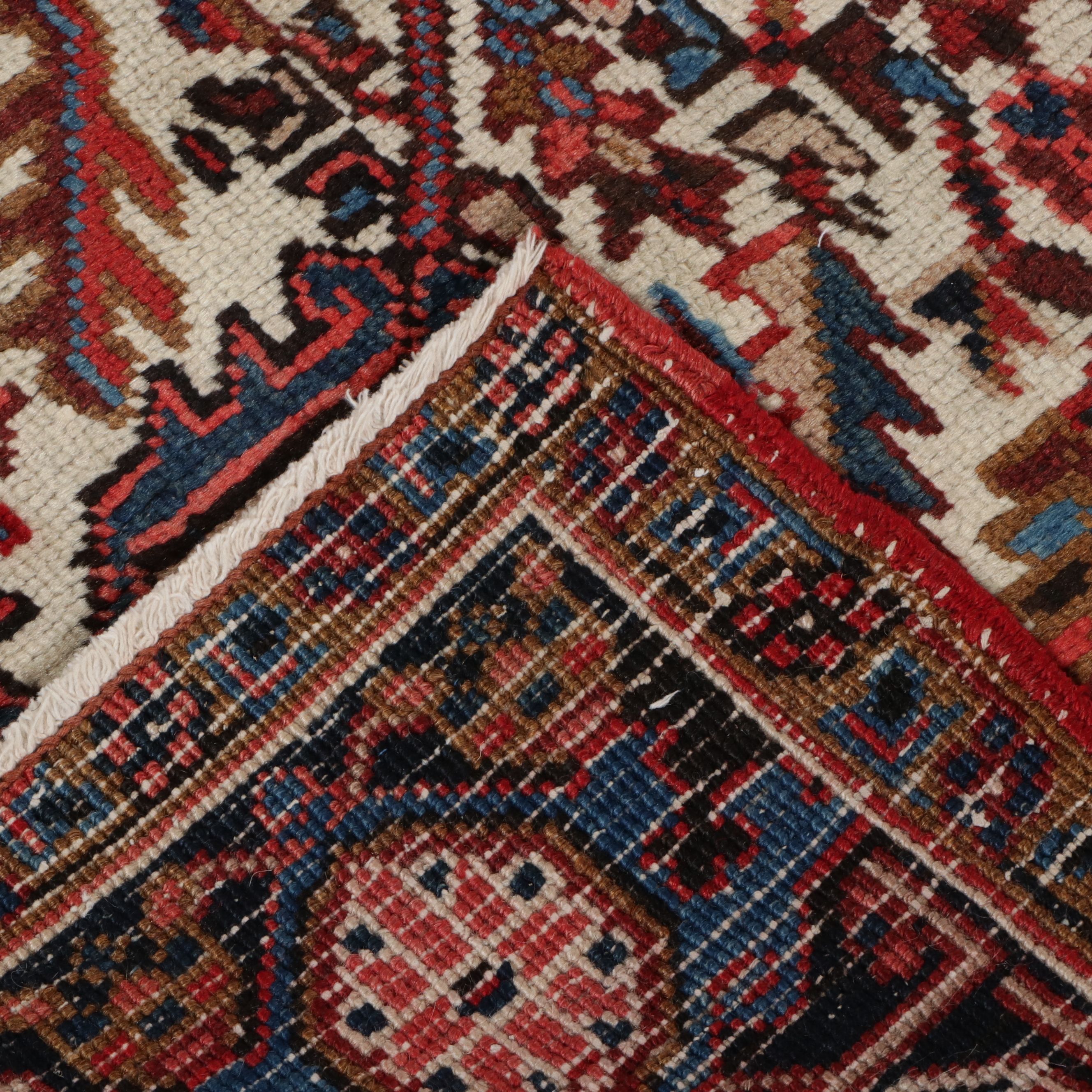 7'2 x 9' 5 Hand-Knotted Persian Heriz Area Rug