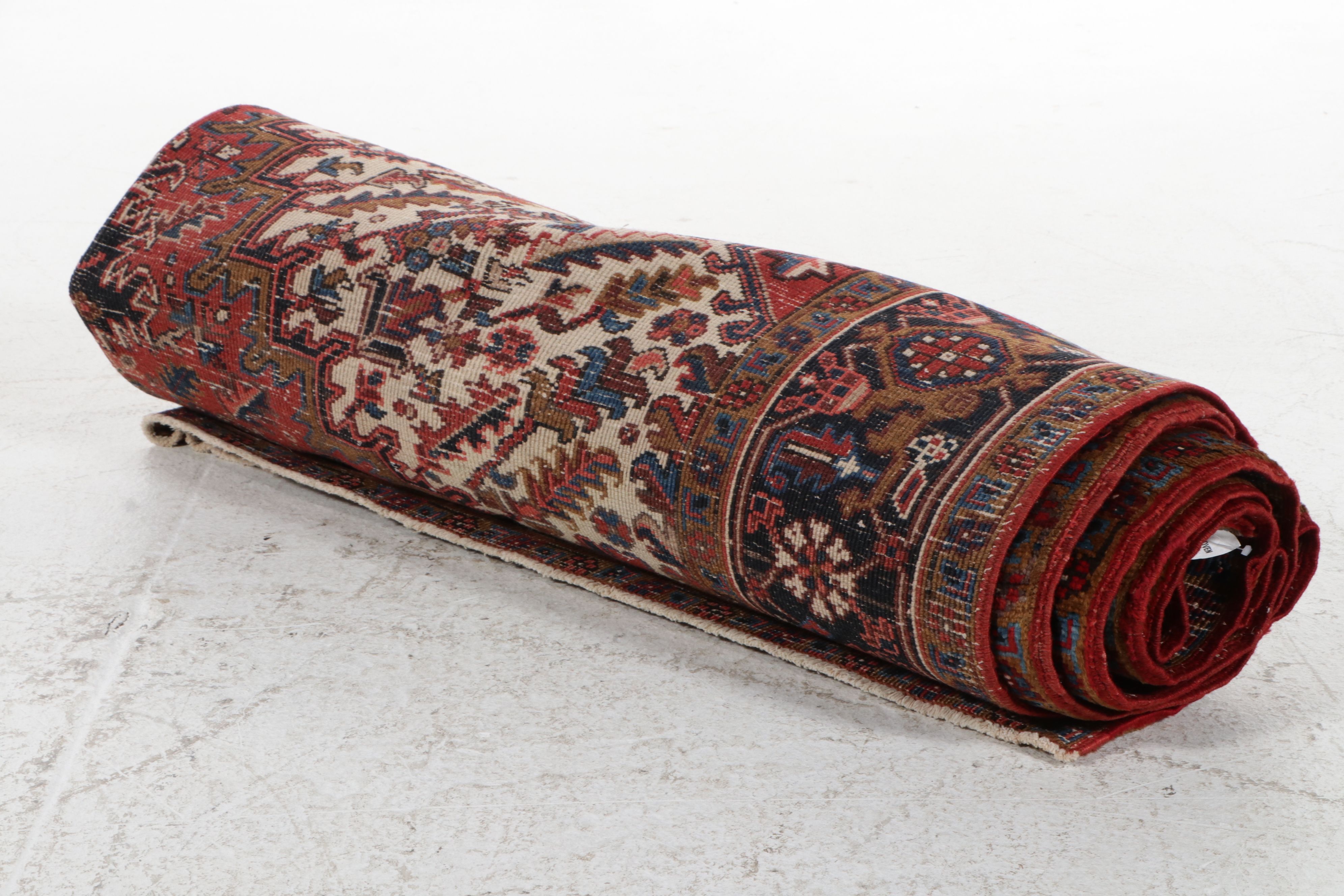 7'2 x 9' 5 Hand-Knotted Persian Heriz Area Rug