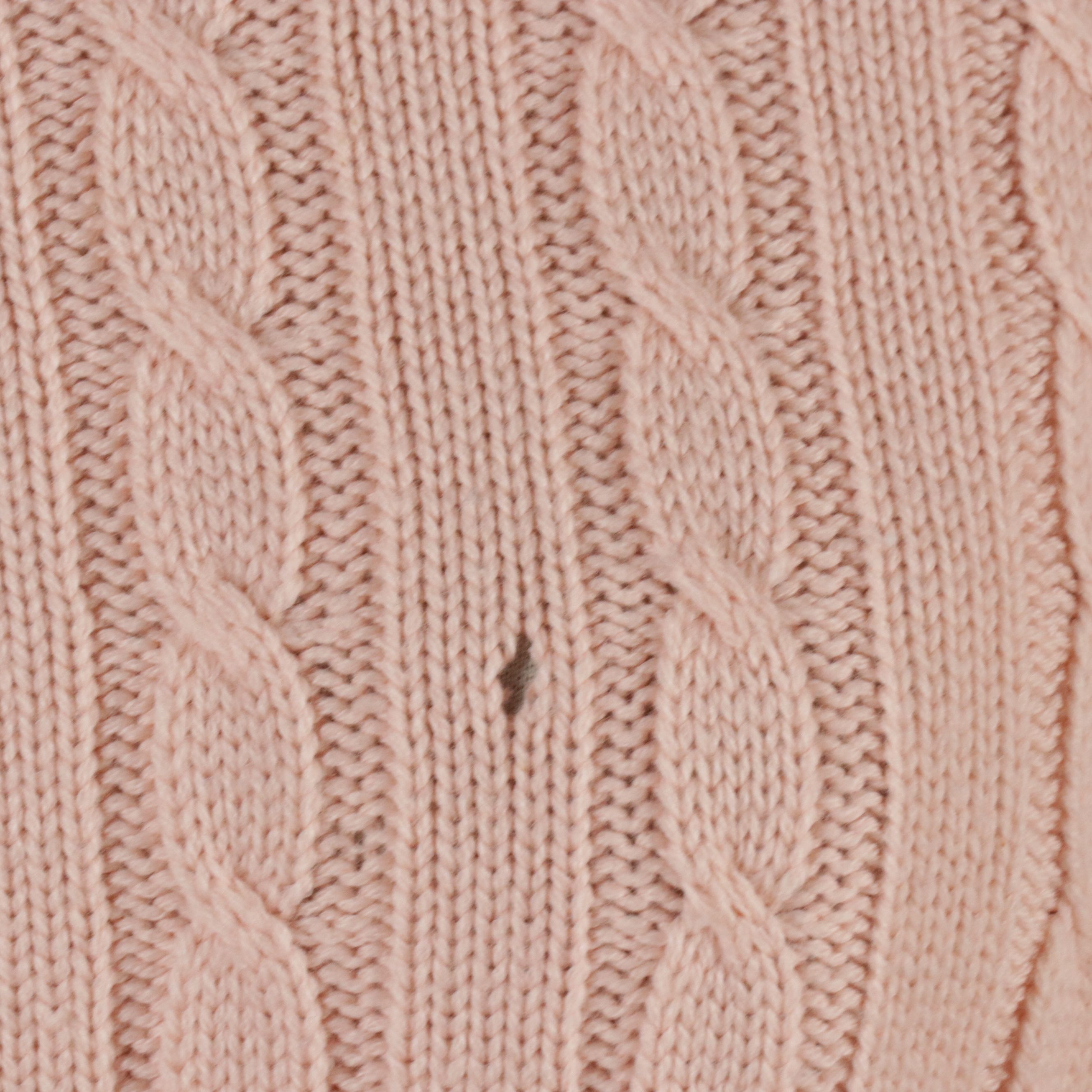 Burberrys Vintage Light Pink Superfine Knit Wool Sweater