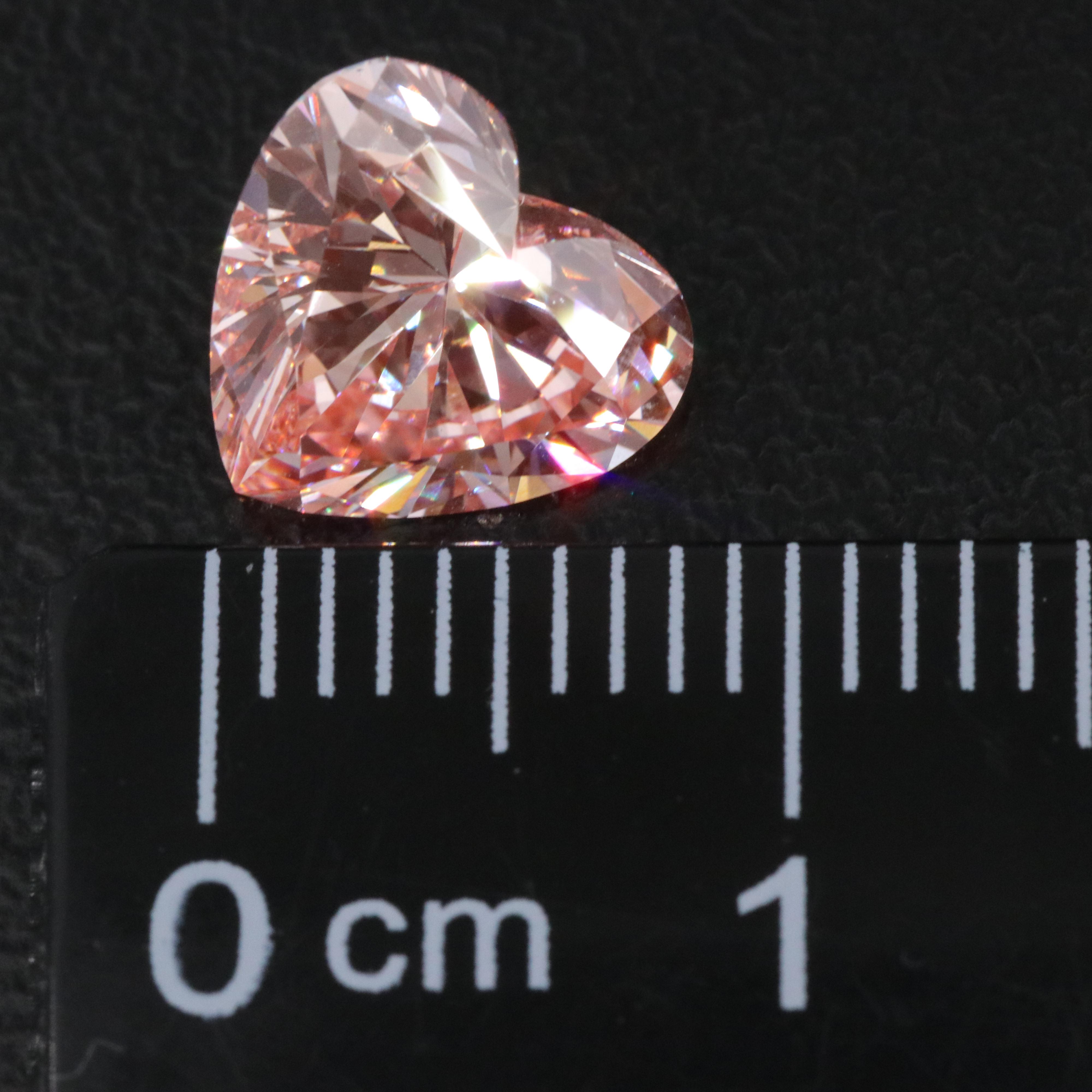 Loose 1.99 CT Lab Grown Fancy Pink Diamond with IGI Report