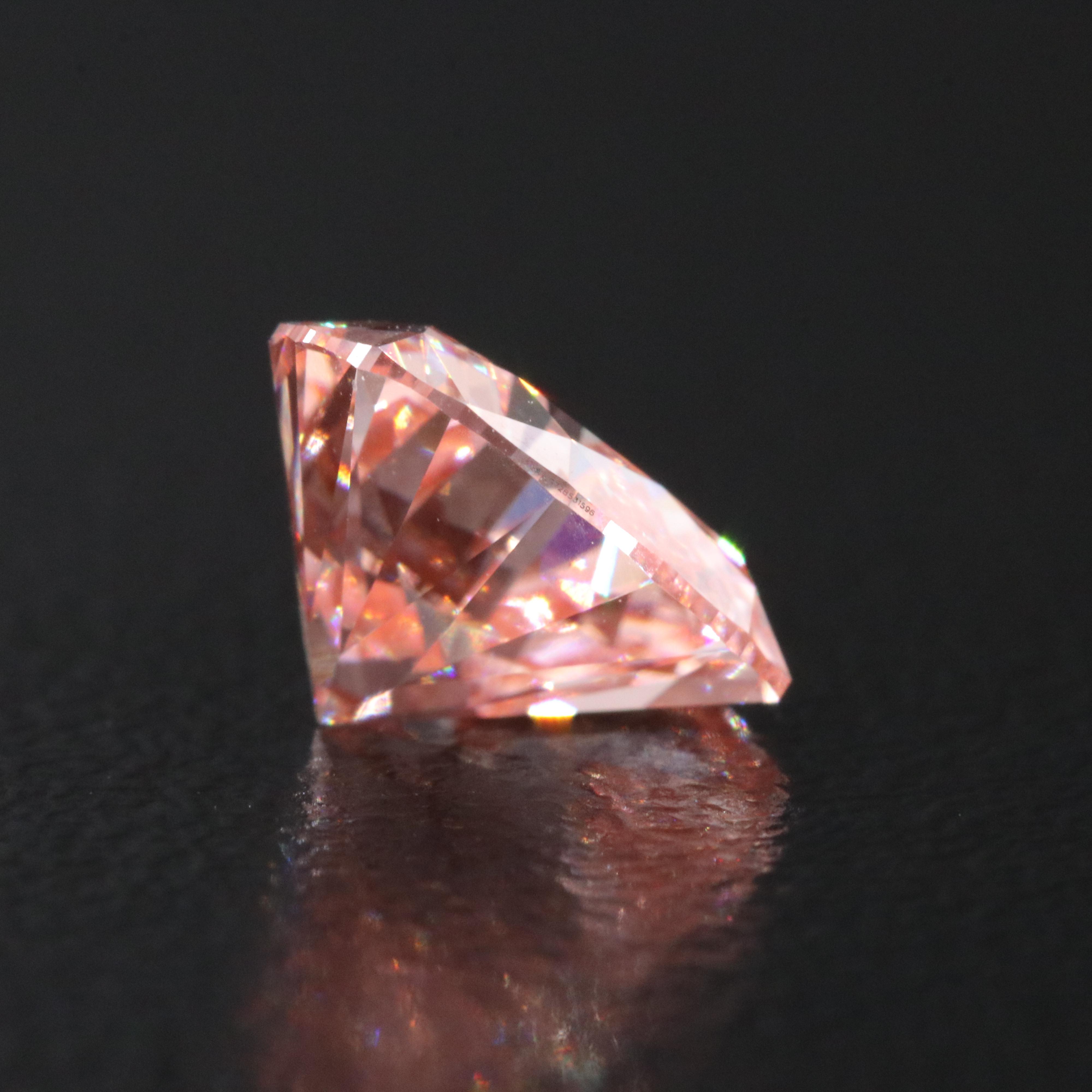 Loose 1.99 CT Lab Grown Fancy Pink Diamond with IGI Report
