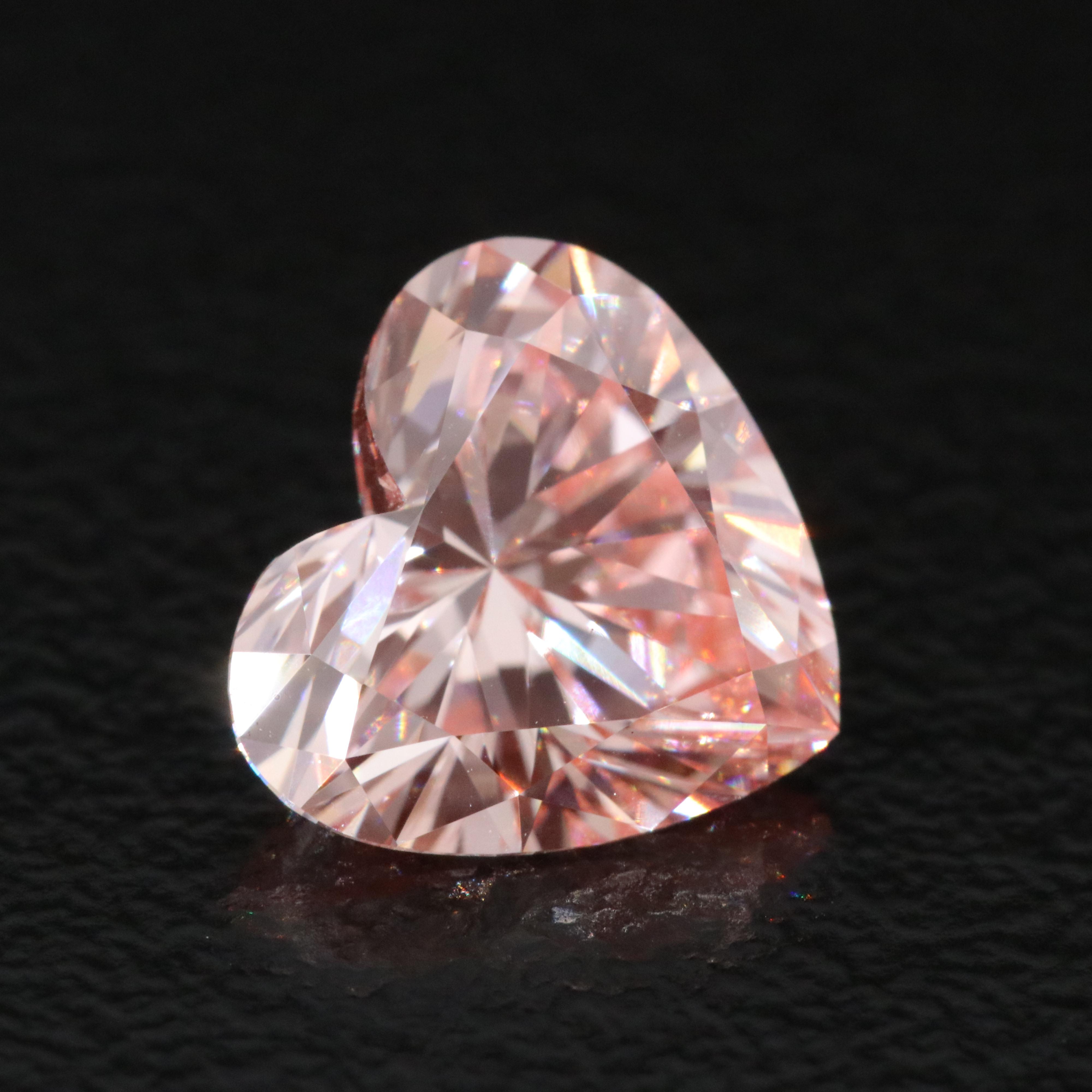 Loose 1.99 CT Lab Grown Fancy Pink Diamond with IGI Report
